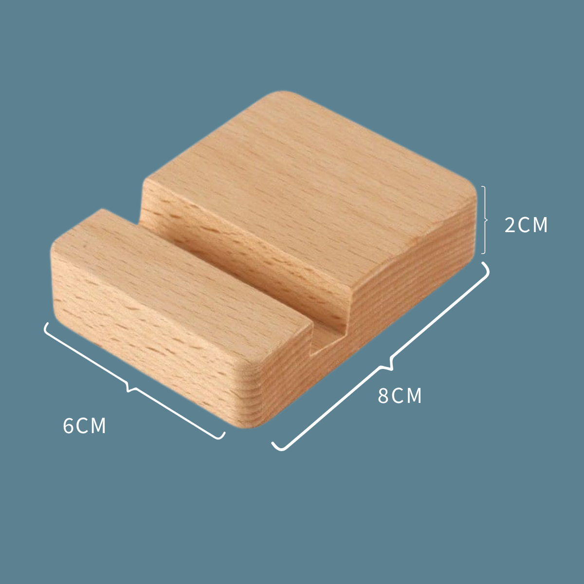 Mini wooden phone stand holder - Single Slot