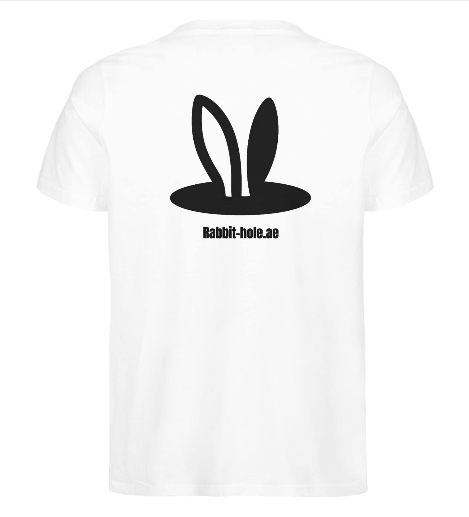 Rabbit Hole Slim Fit T-shirt (Large Logo - back)
