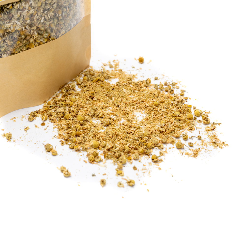 Džiovinti ramunėlių žiedai