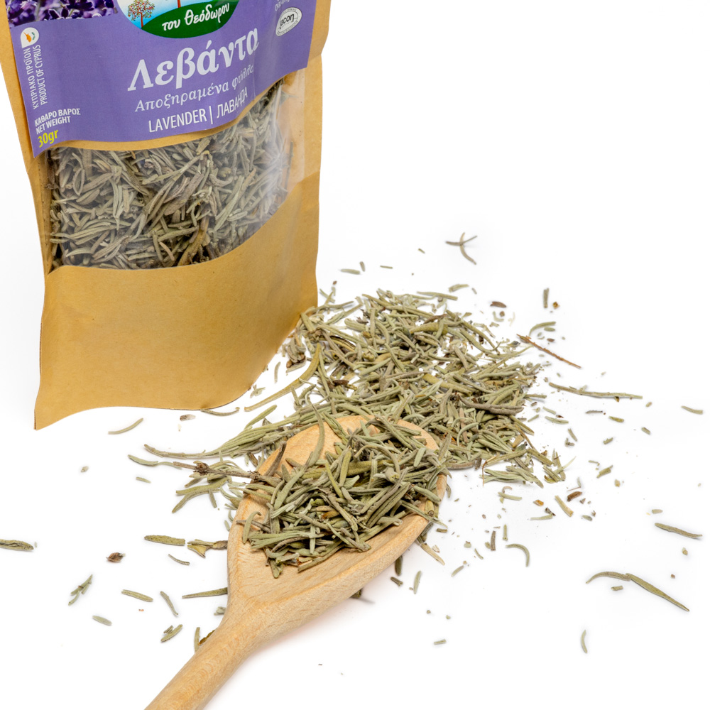 Džiovinti levandų lapai