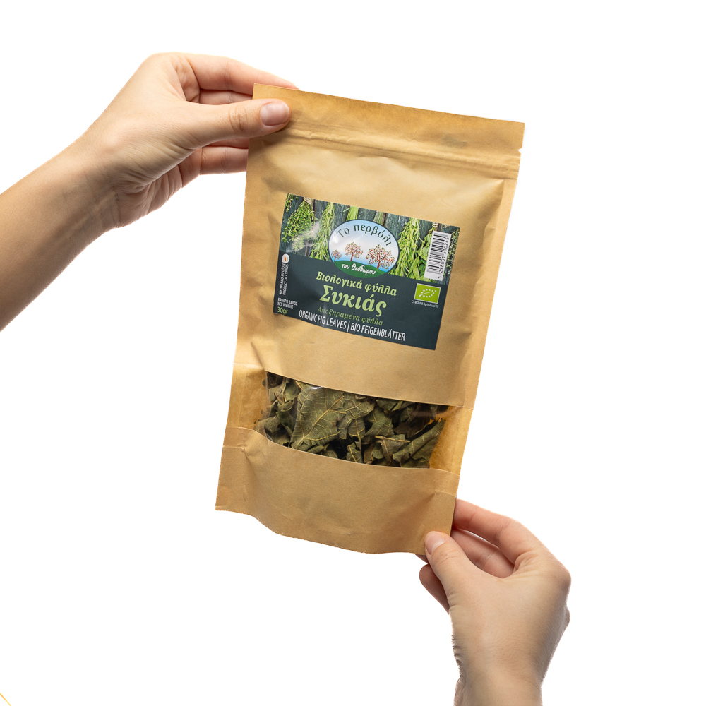 Džiovinti figų lapai