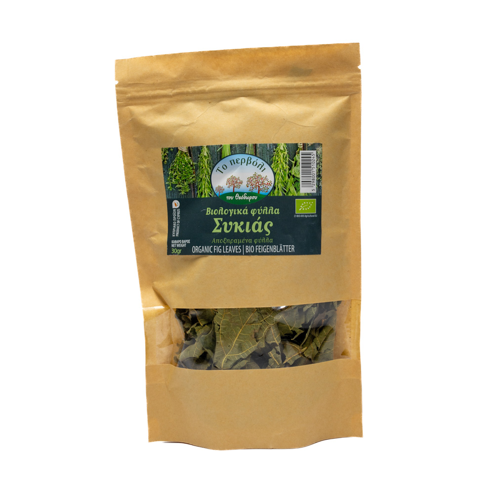 Džiovinti figų lapai