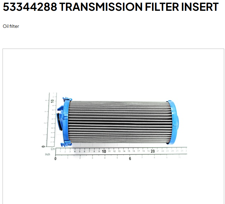 53344288 TRANSMISSION FILTER INSERT