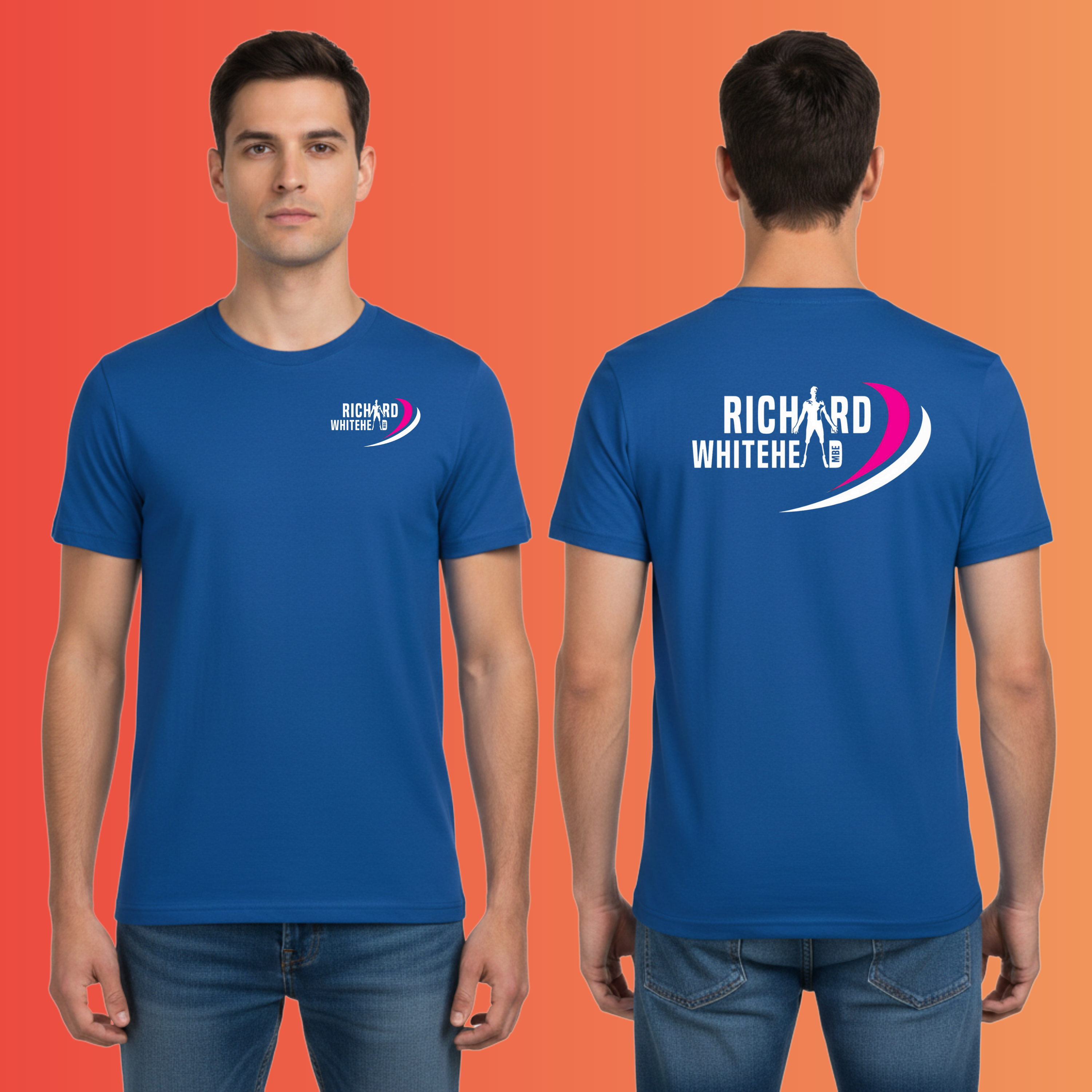 Richard Whitehead Royal Blue 100% Pureprint T-Shirt