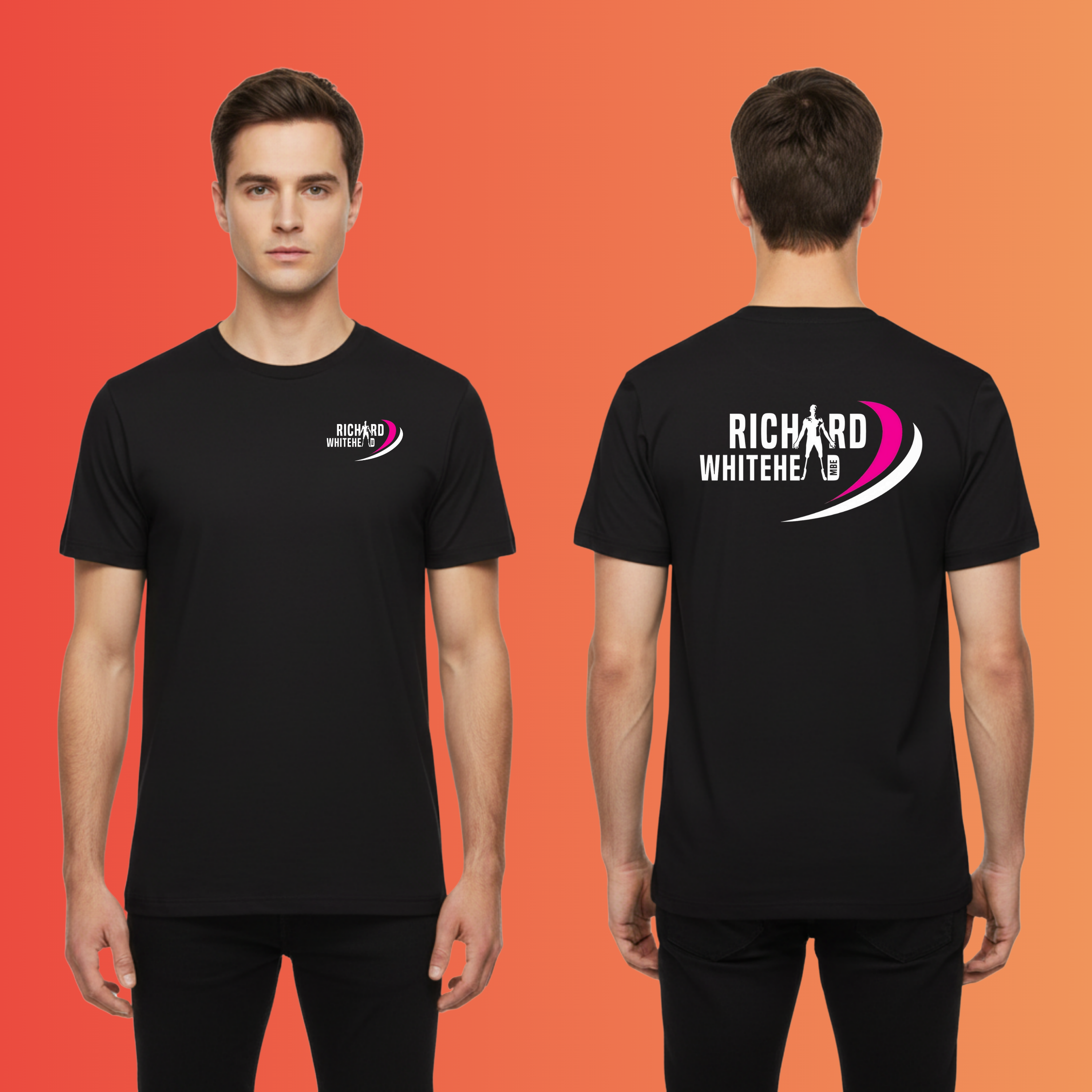 Richard Whitehead Black 100% Pureprint T-Shirt
