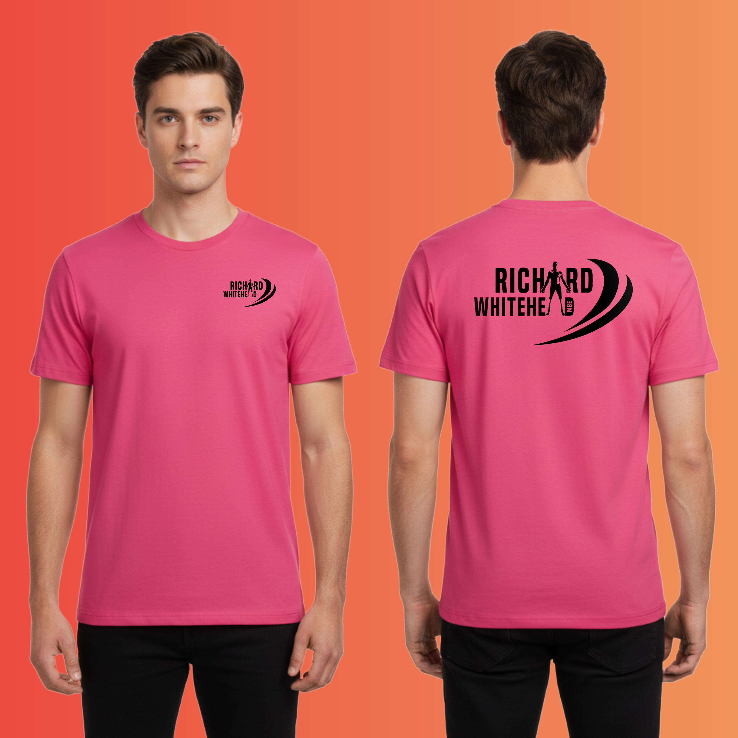 Richard Whitehead Fuchsia 100% Pureprint T-Shirt