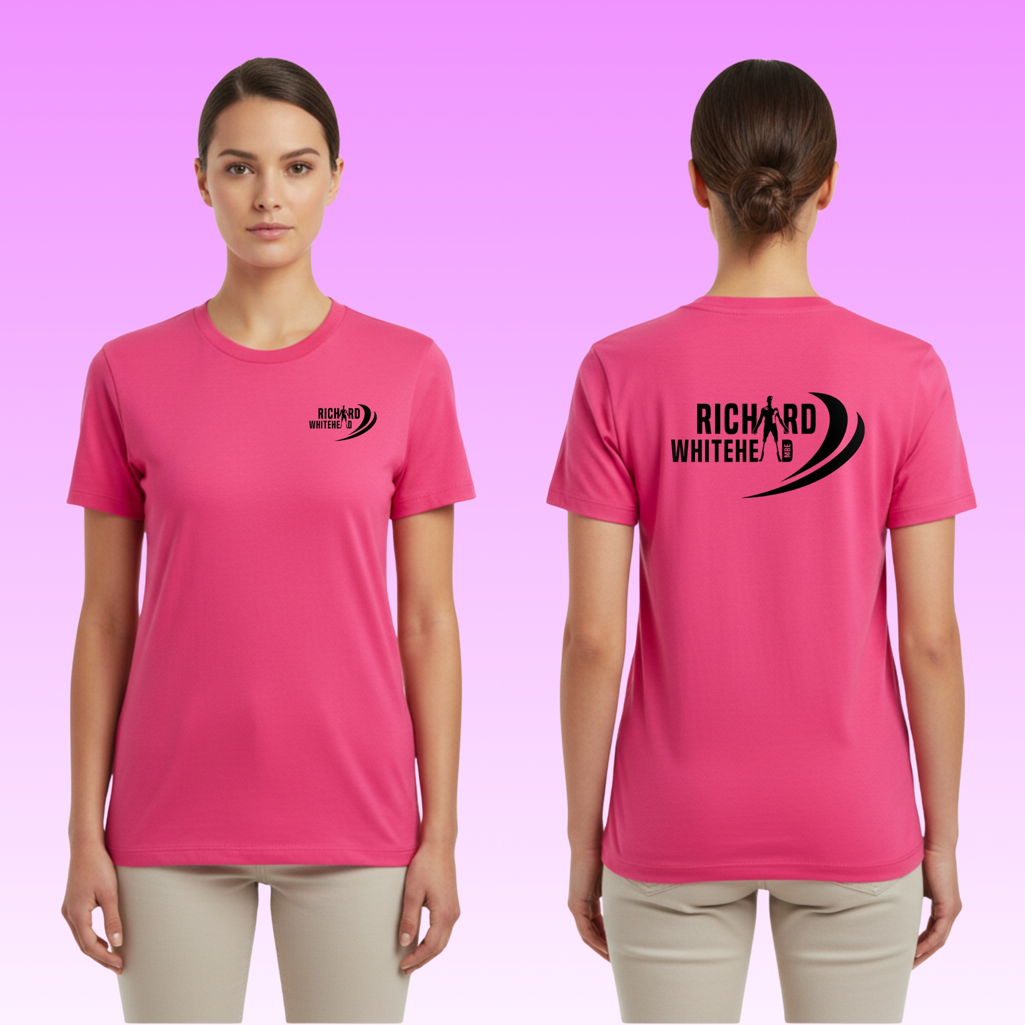 Richard Whitehead Fuchsia 100% Pureprint T-Shirt