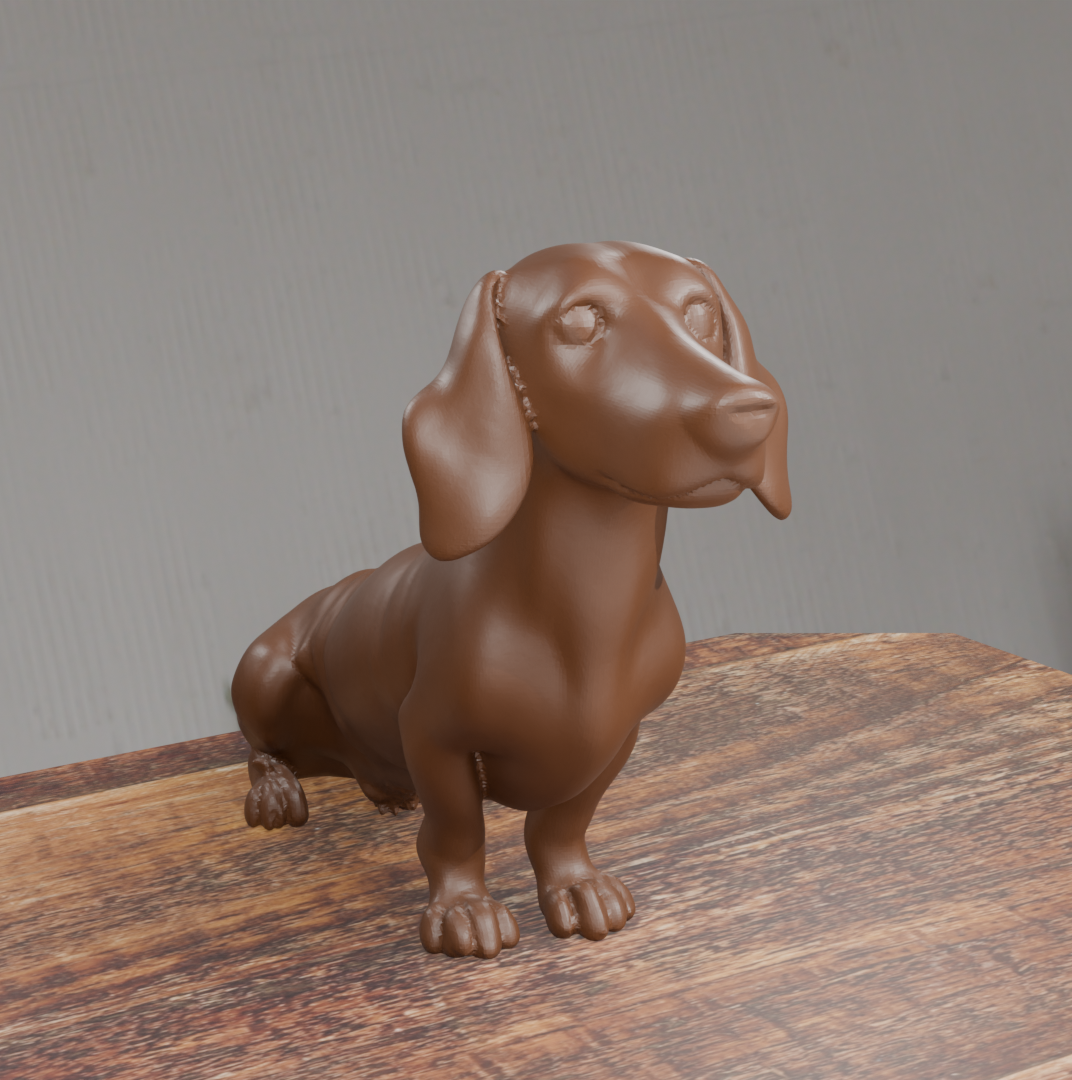 Dachshund Dog Statue - Design 02