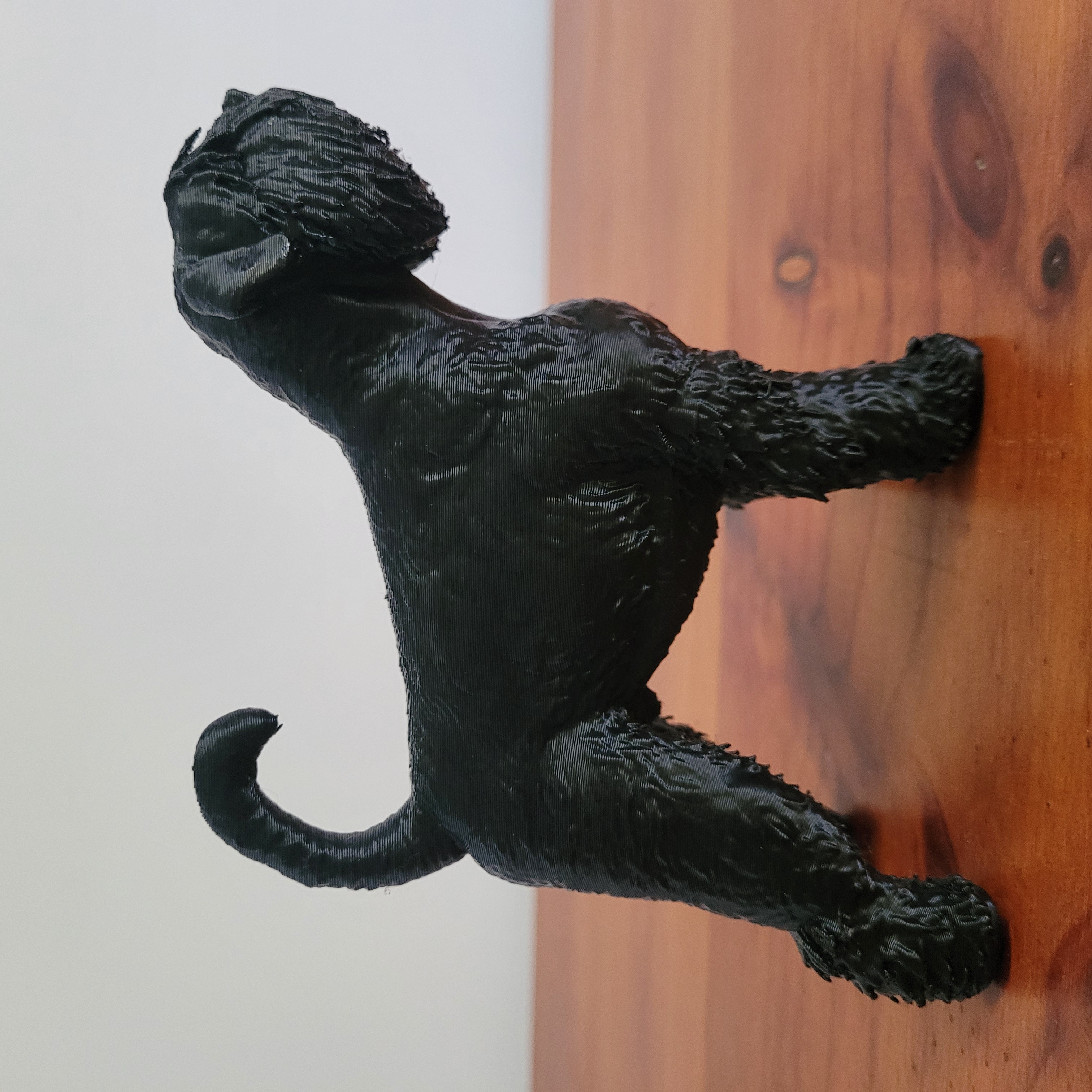 Black Russian Terrier Dog Statue