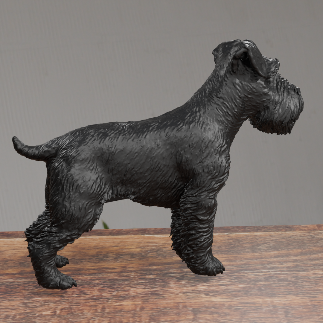 Schnauzer Dog Statue