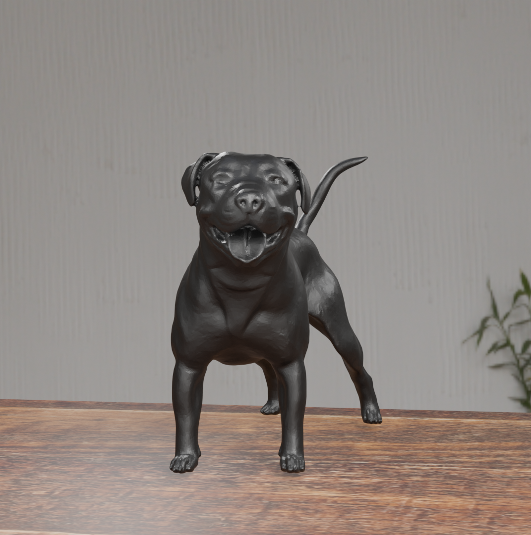 Staffordshire Dog Statue - Staffy Design 03