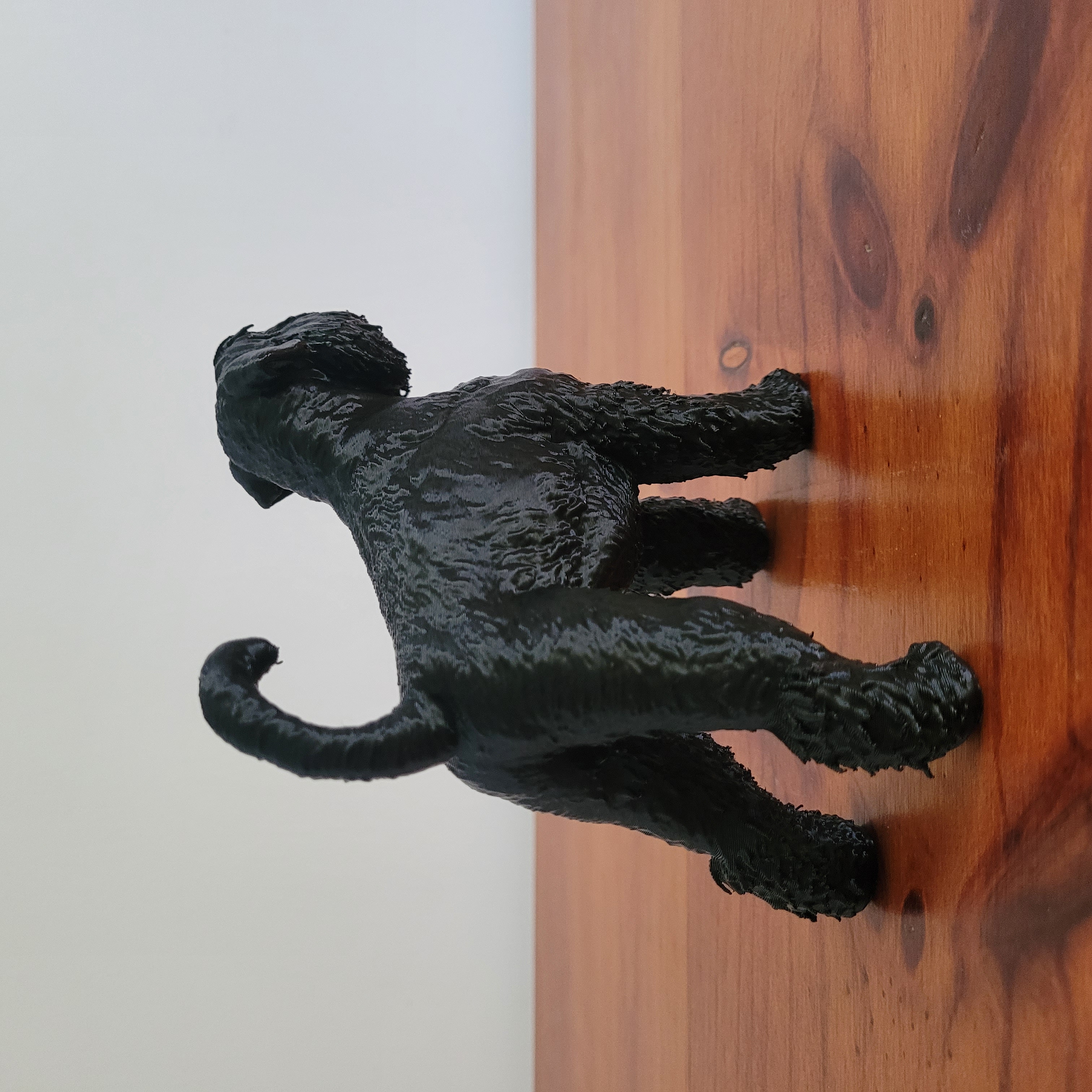 Black Russian Terrier Dog Statue