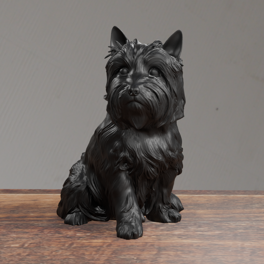 Cairn Terrier Dog Statue