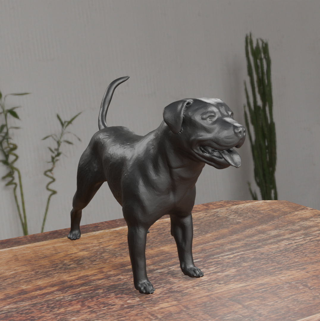 Staffordshire Dog Statue - Staffy Design 03