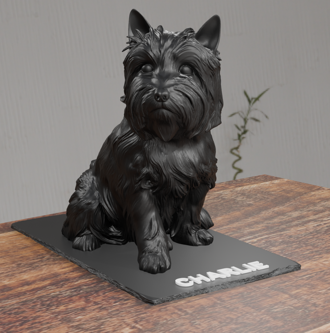 Cairn Terrier Dog Statue