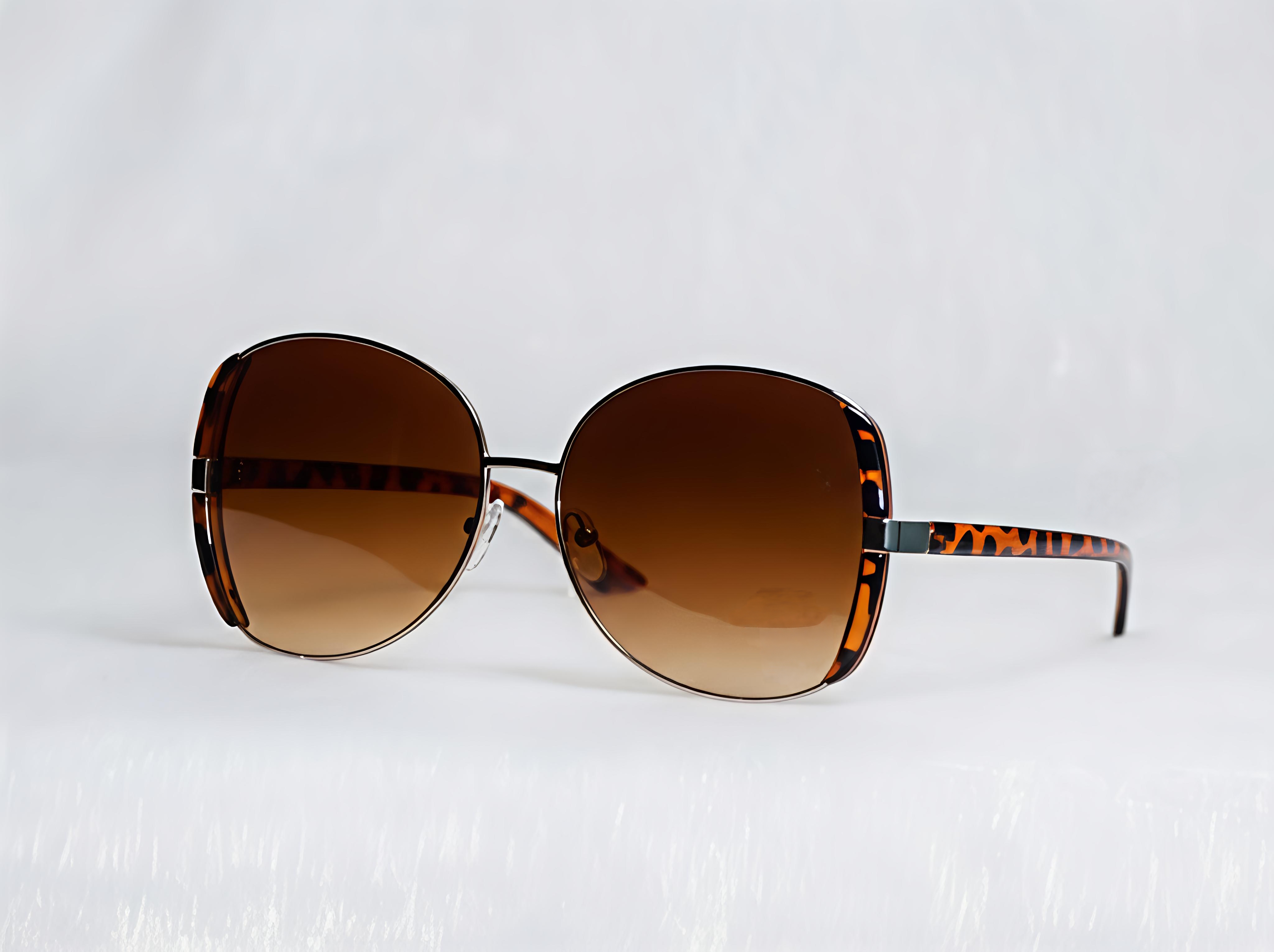 Oversized Animal Print Sunglasses
