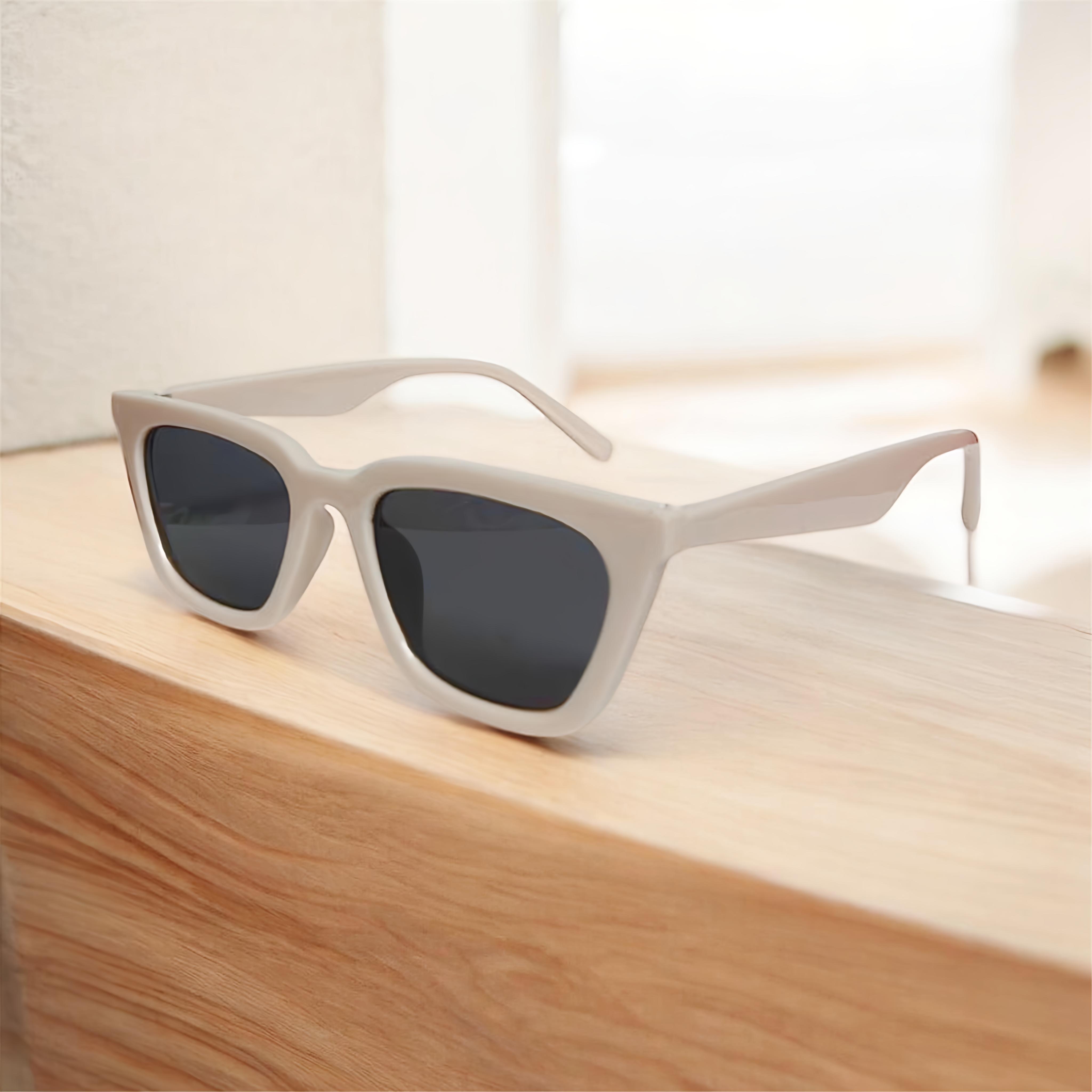 Cream-White Sunglasses