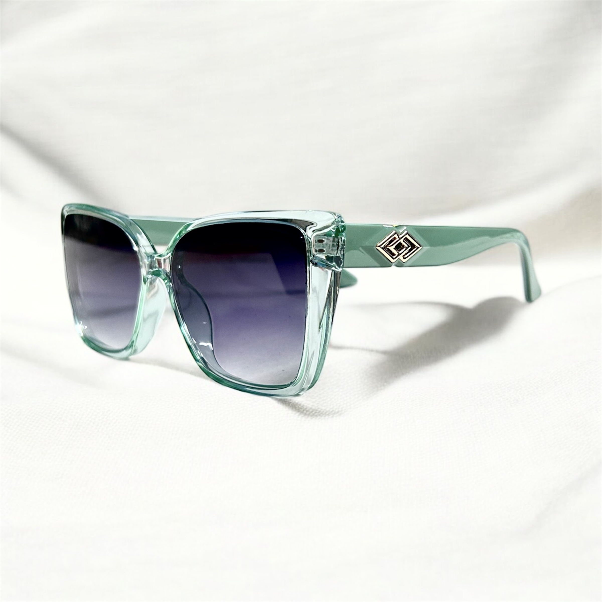 Transparent Green Sunglasses