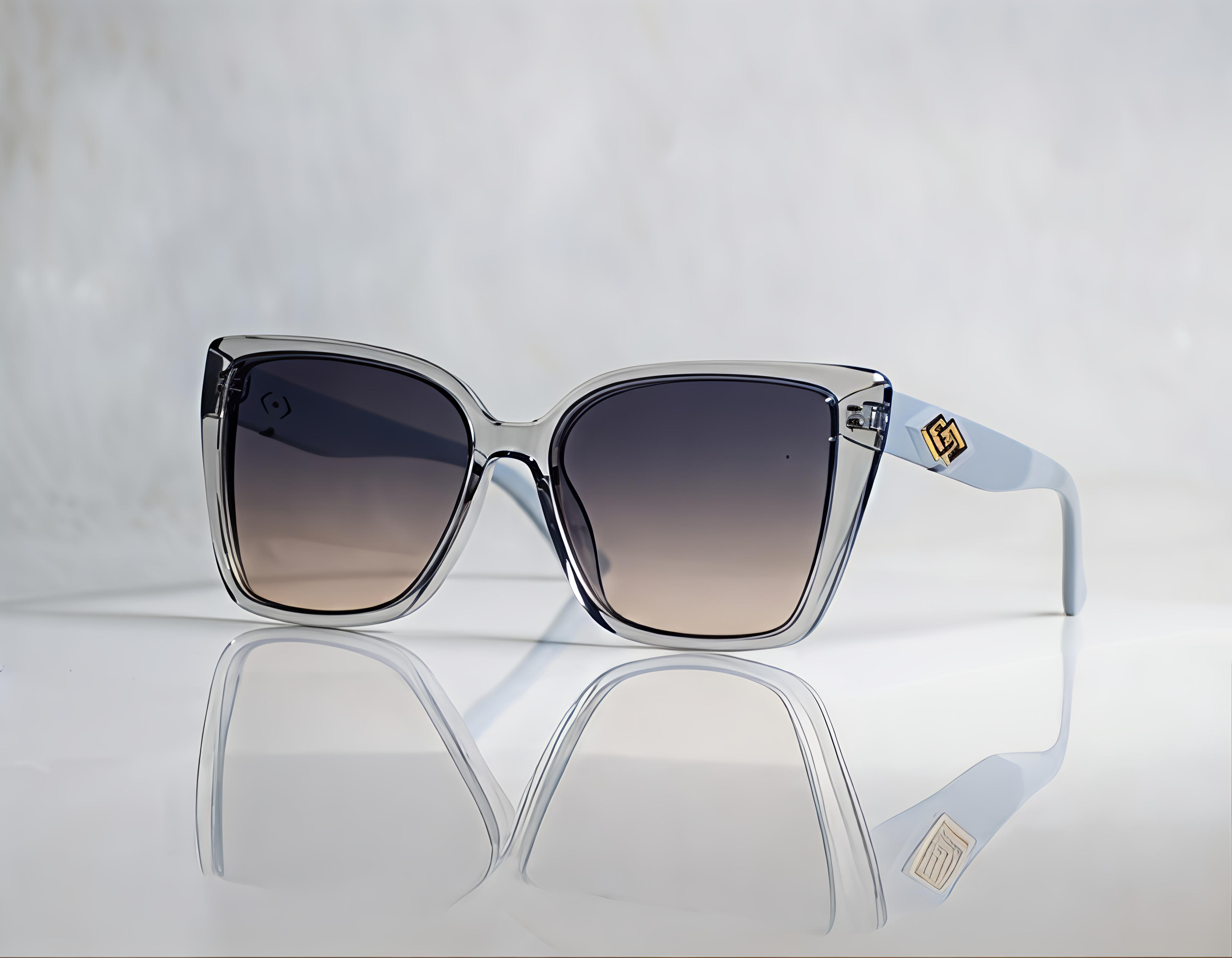 Grey Oversized Sunglasses