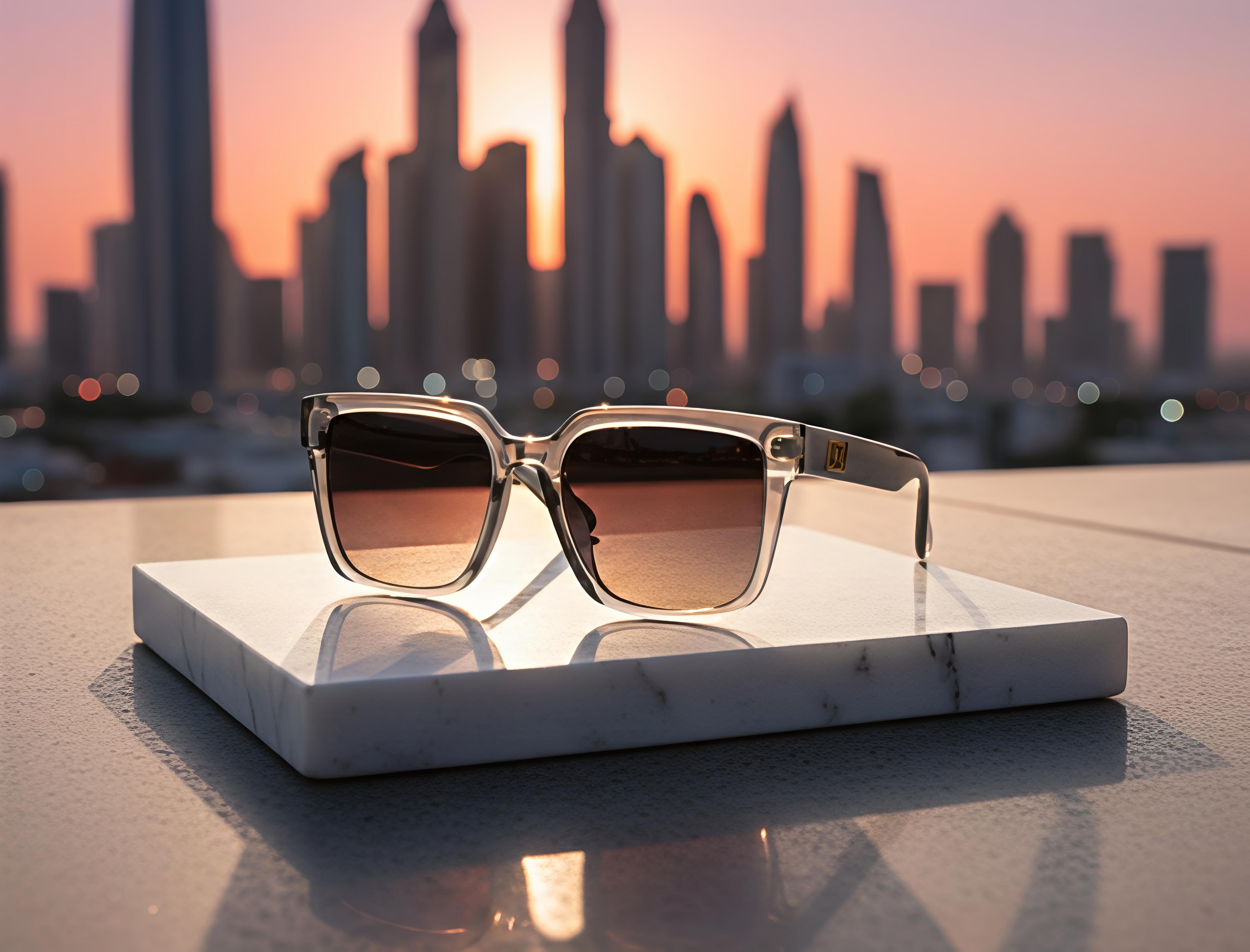 Crystal Grey Frame Sunglasses