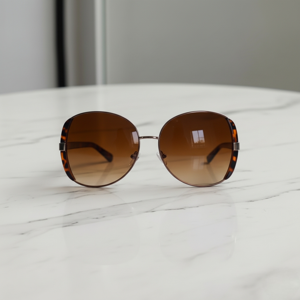 Oversized Animal Print Sunglasses