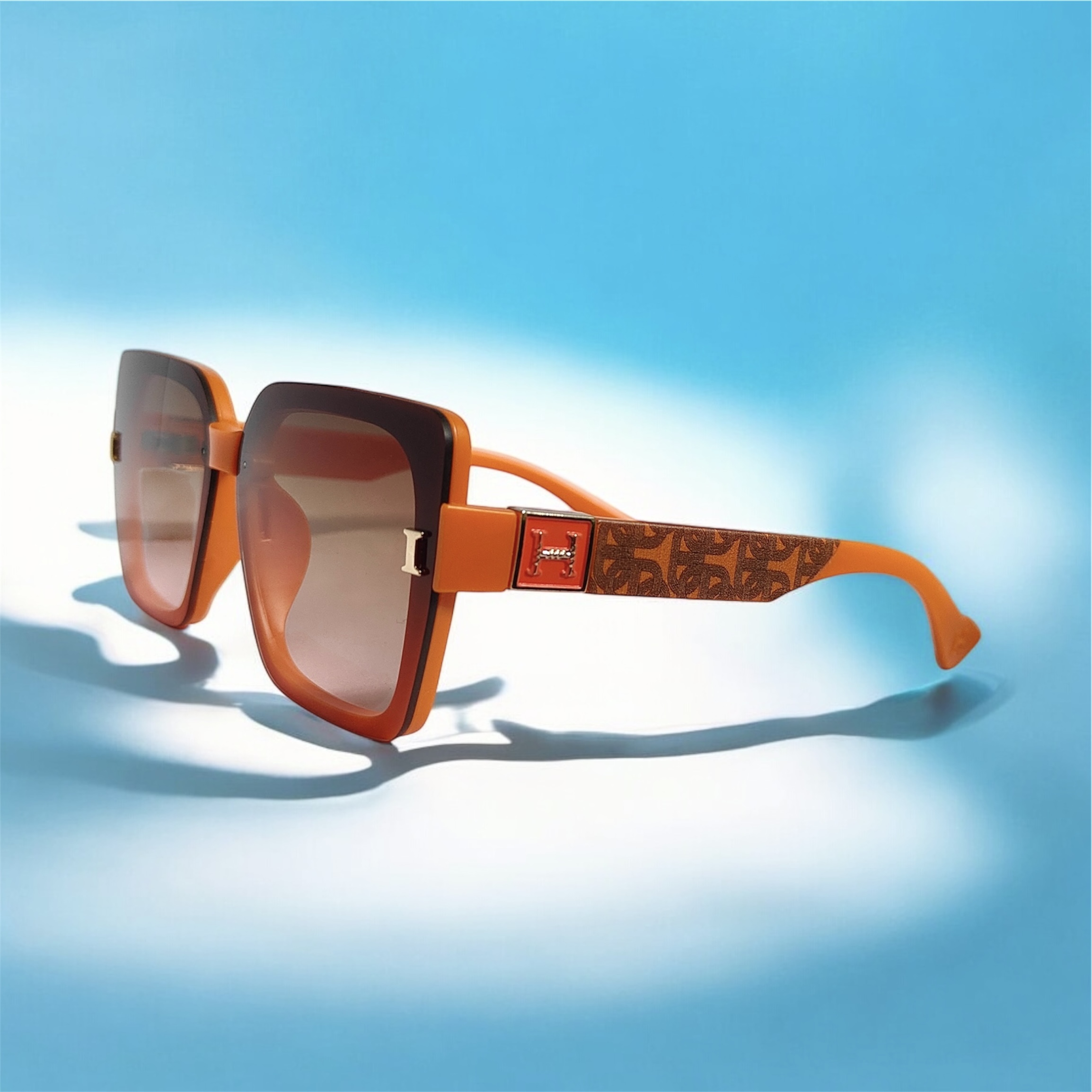 Orange Square Sunglass