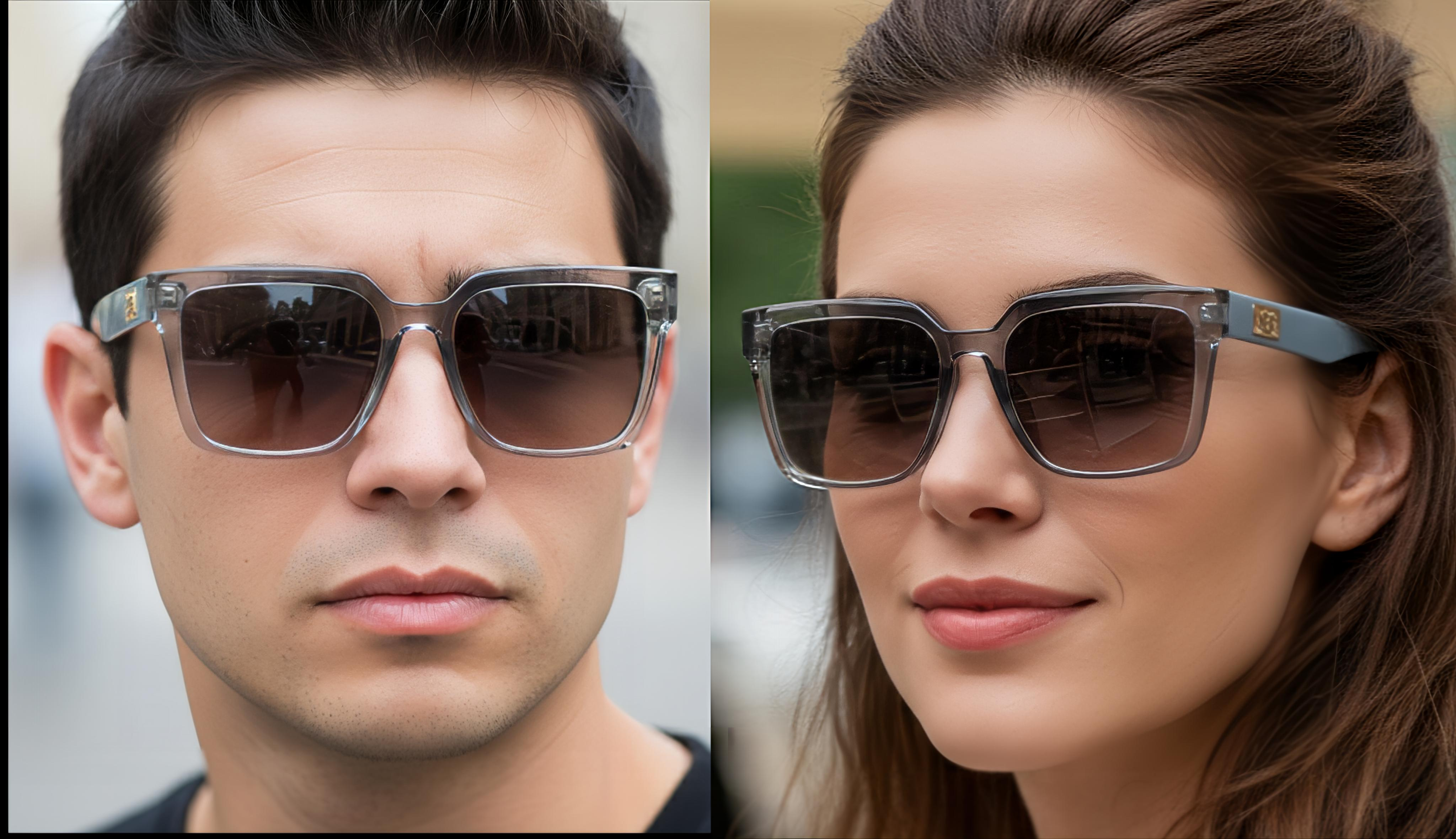 Crystal Grey Frame Sunglasses