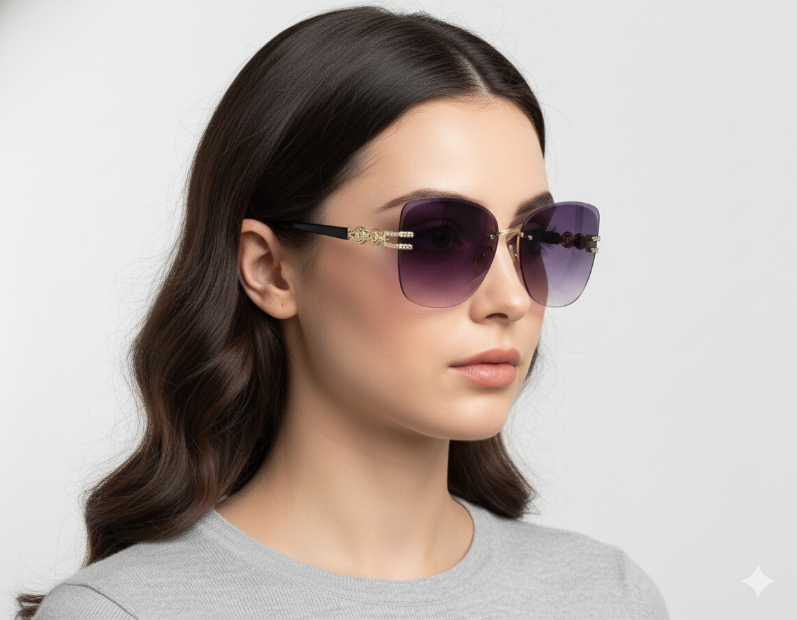 Luxury Purple Gradient Sunglasses