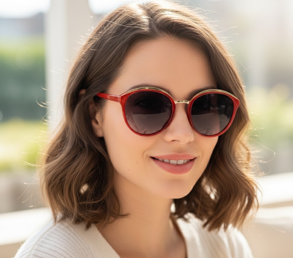 Red Retro Sunglasses
