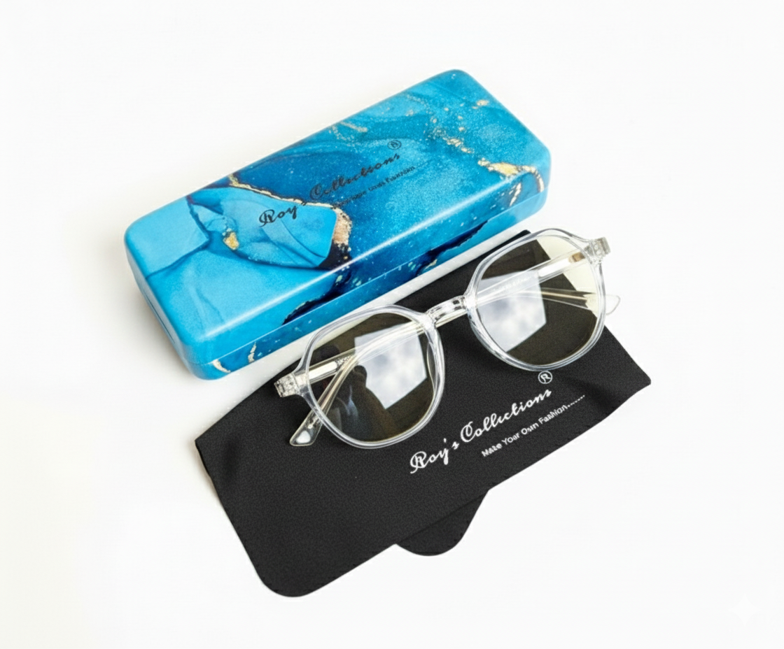 Clear Tea-Cup Frame Eyeglasses