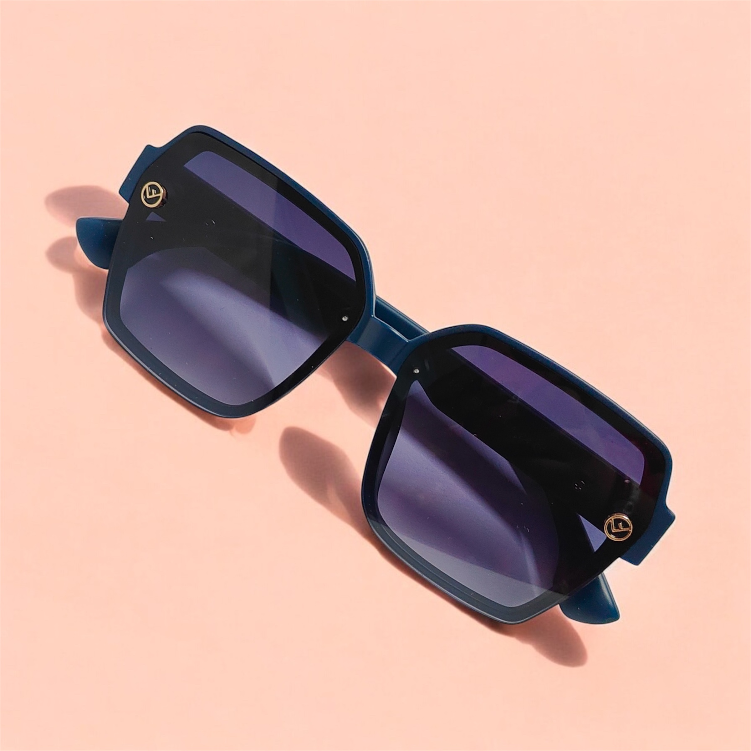 Mid-night Blue semi-square sunglass