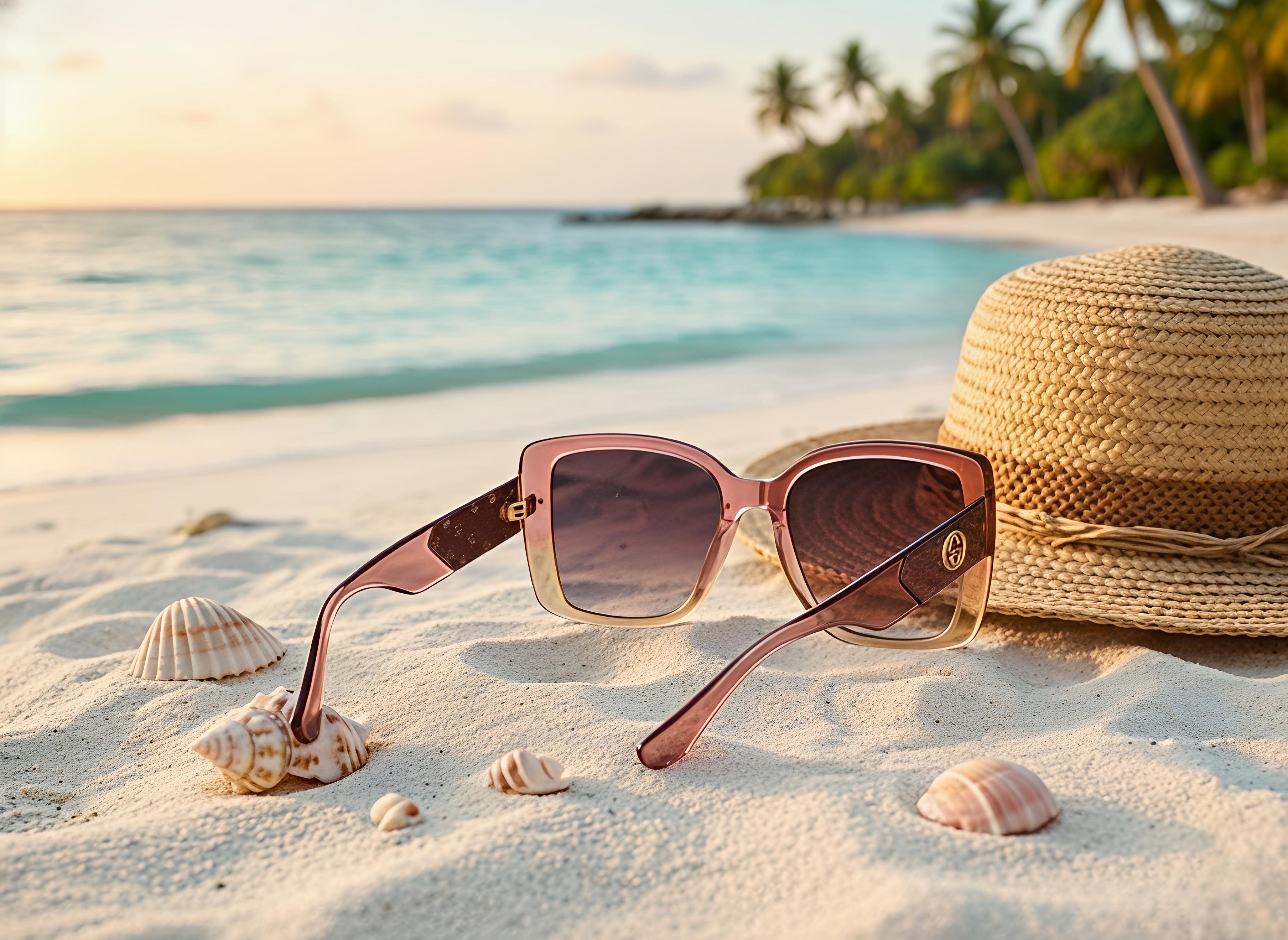 Stylish Oversized Sunglass with Purple Tinted Lenses