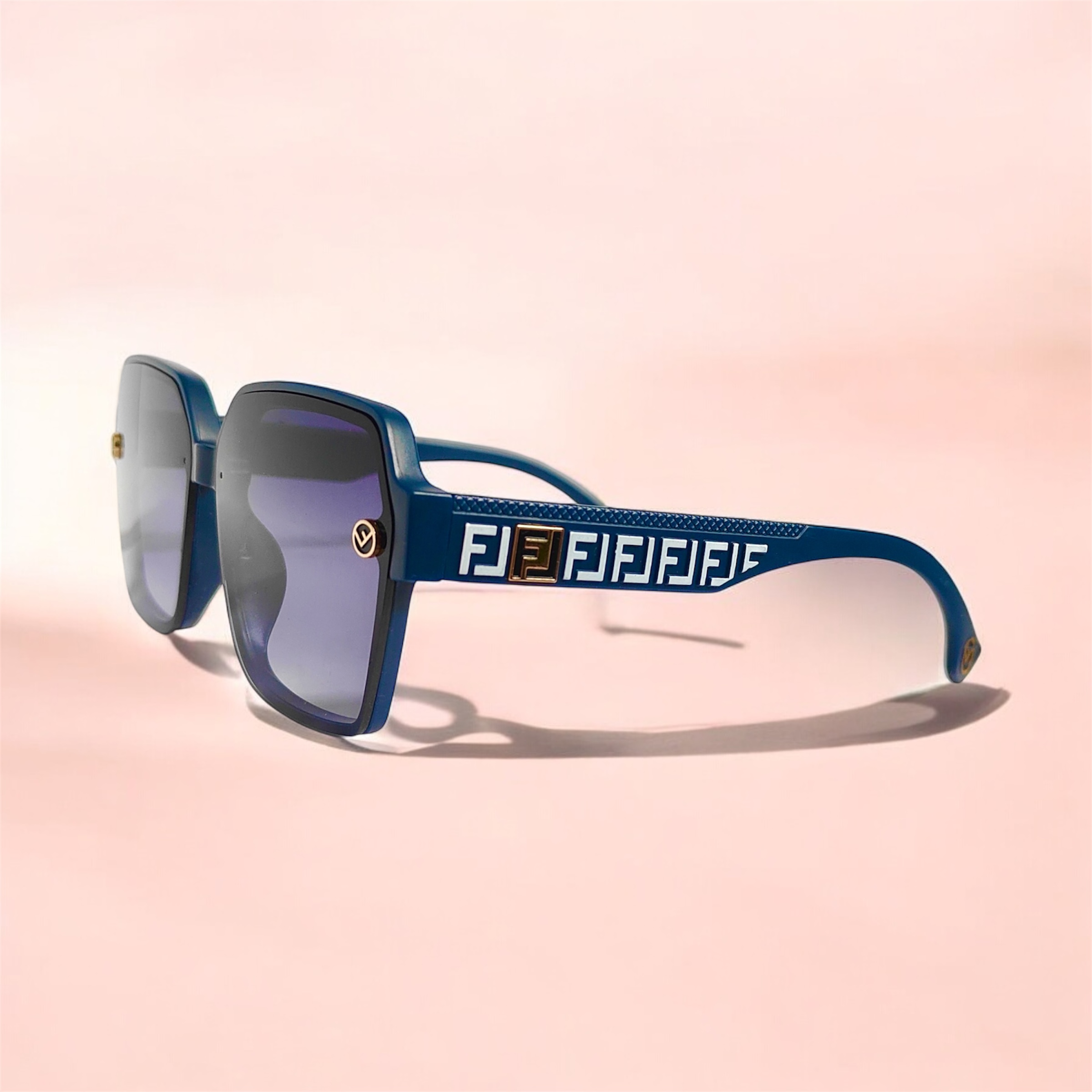 Mid-night Blue semi-square sunglass