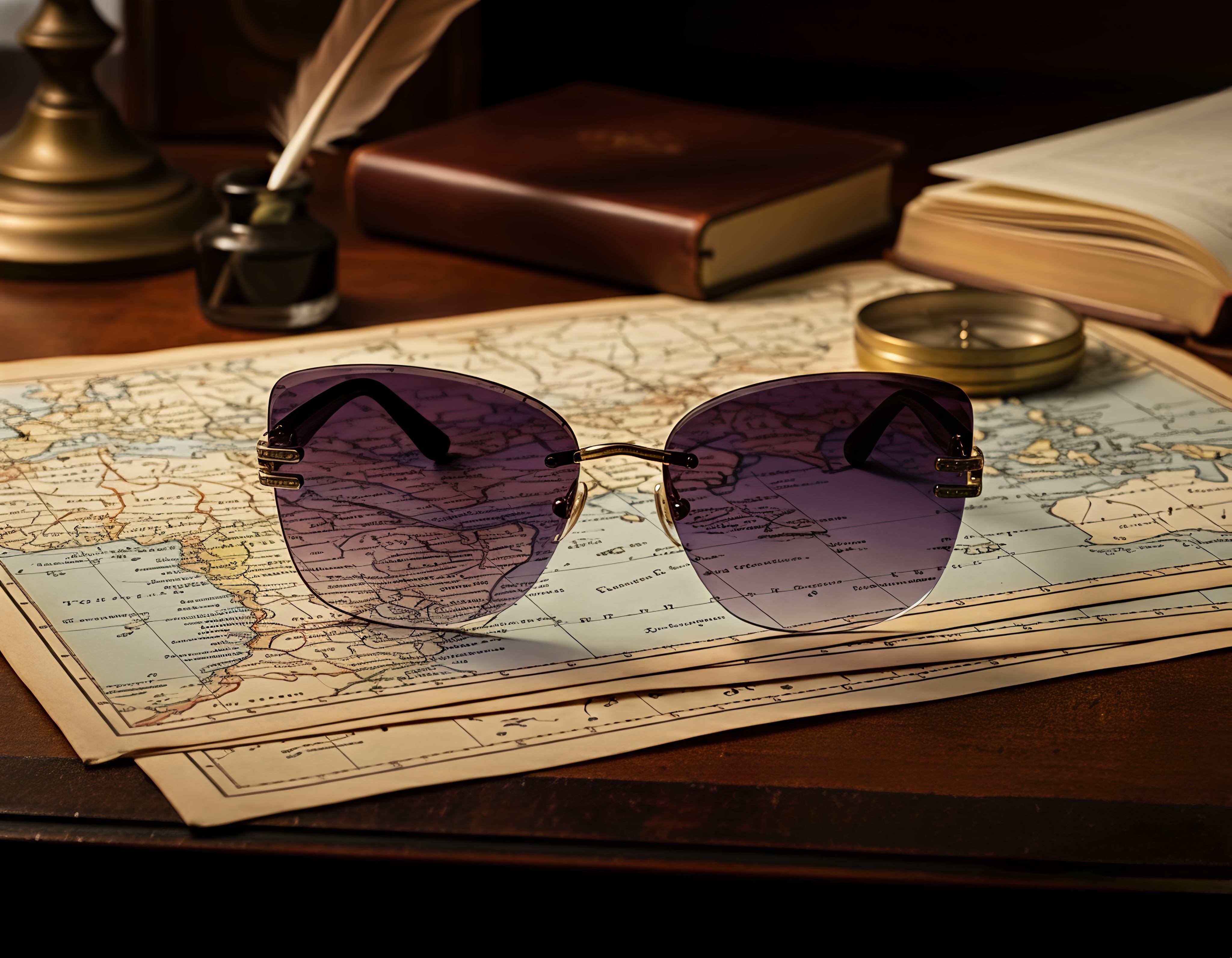 Luxury Purple Gradient Sunglasses