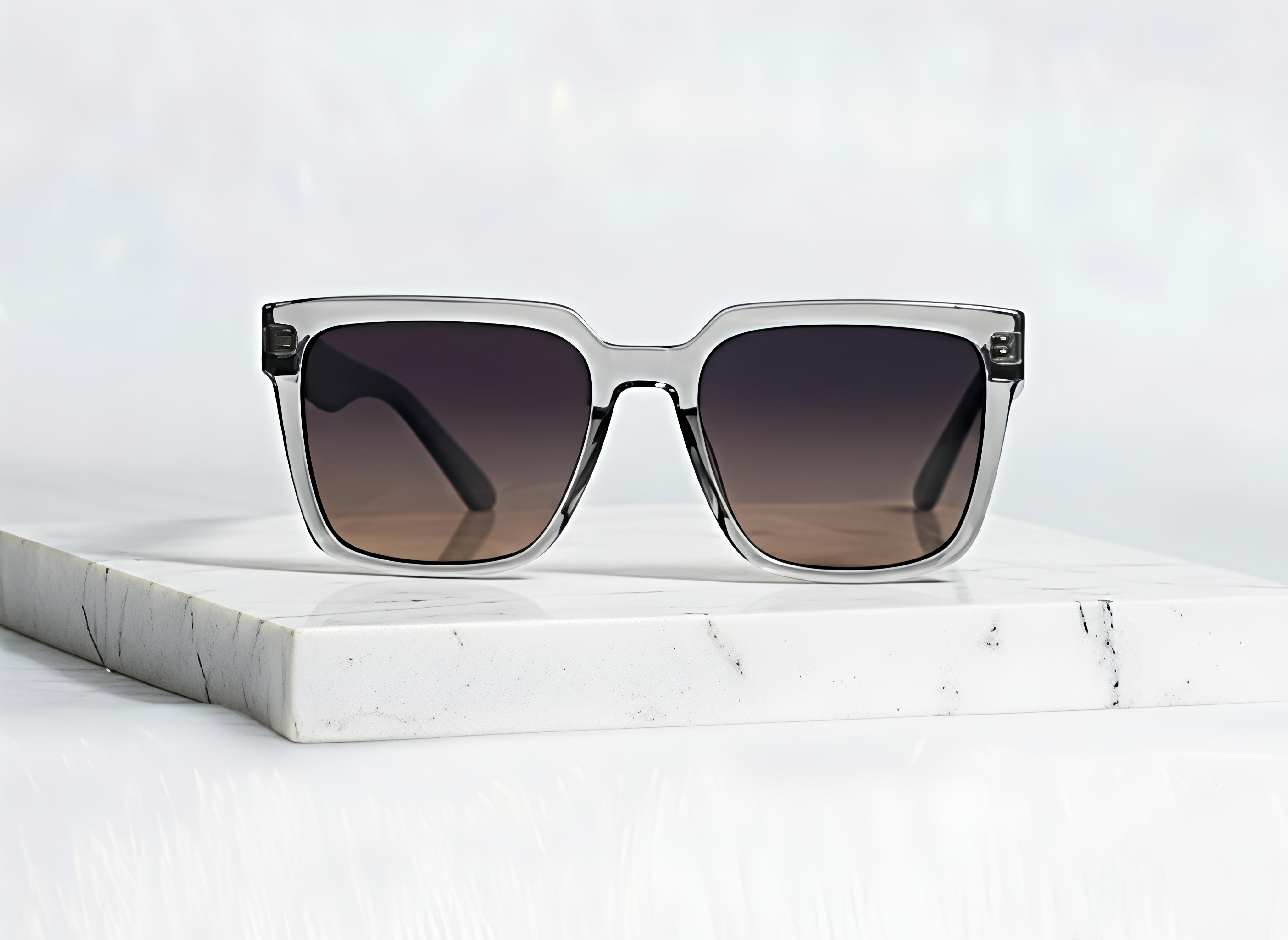Crystal Grey Frame Sunglasses