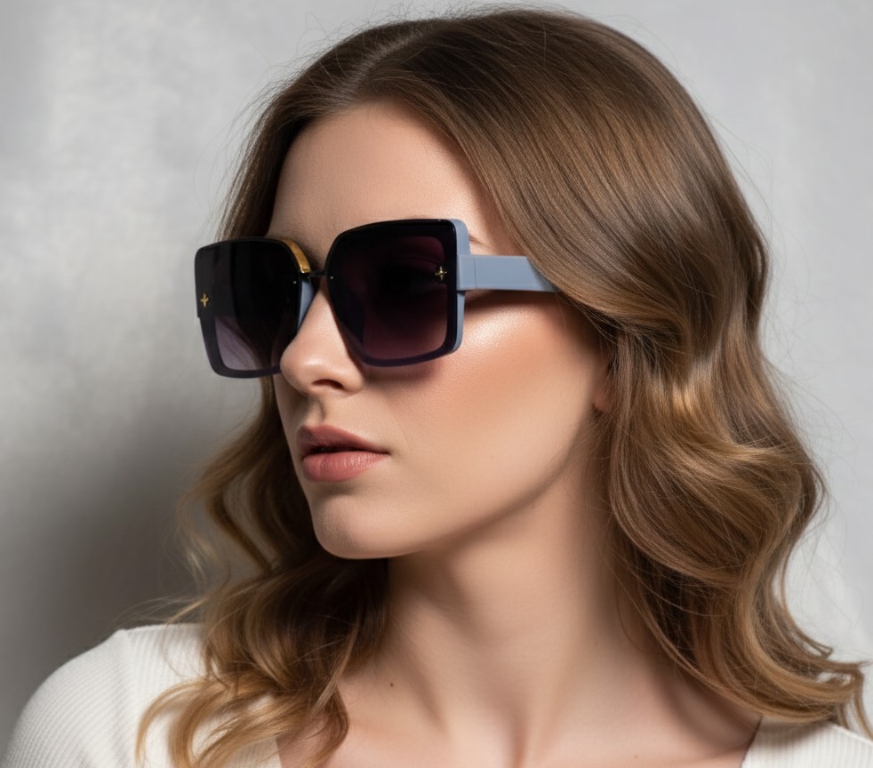 Modern Square Grey Sunglasses