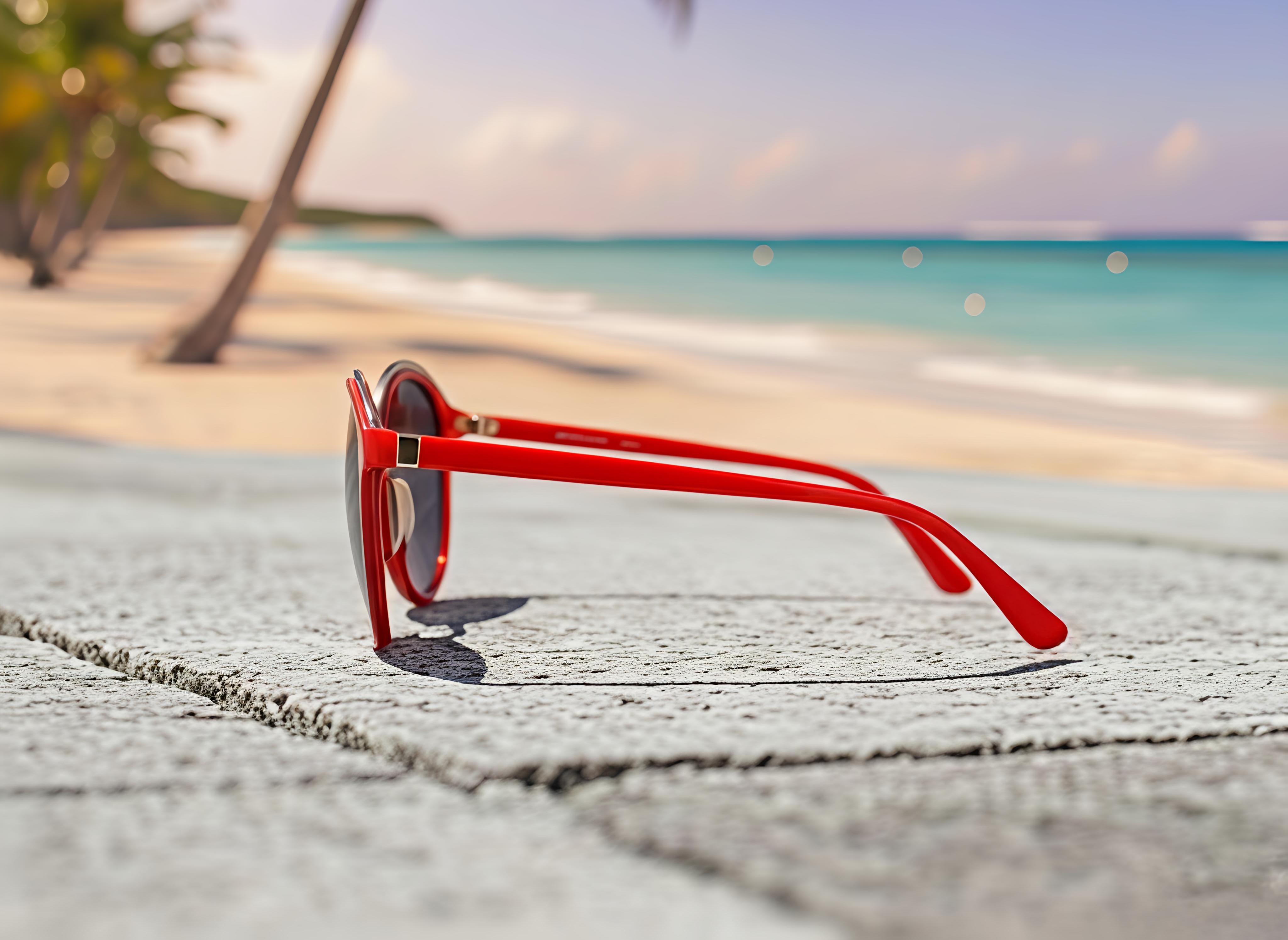 Red Retro Sunglasses