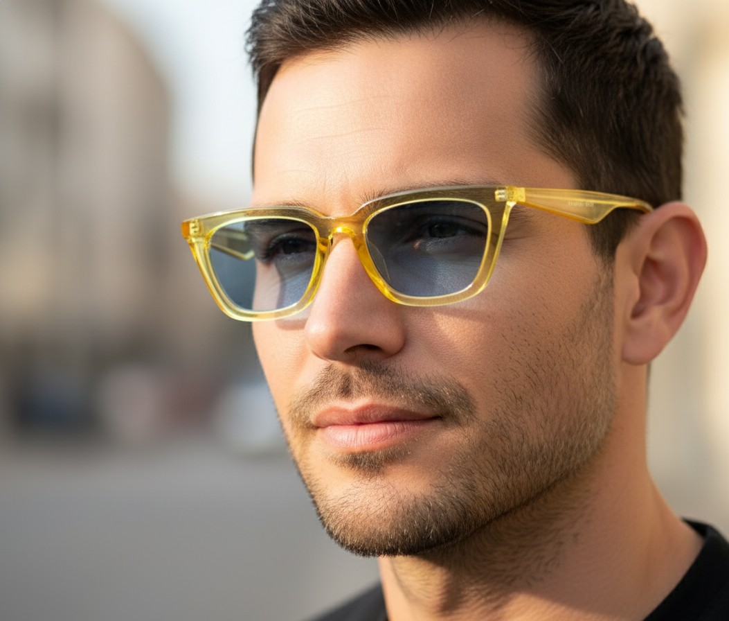 Trendy Semi-wayferar Men Sunglasses