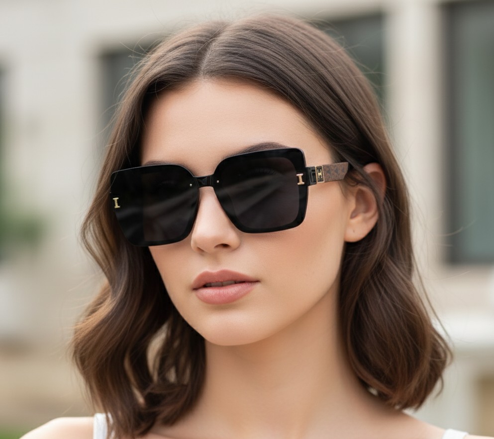 Stylish Z-Black Square Sunglasses