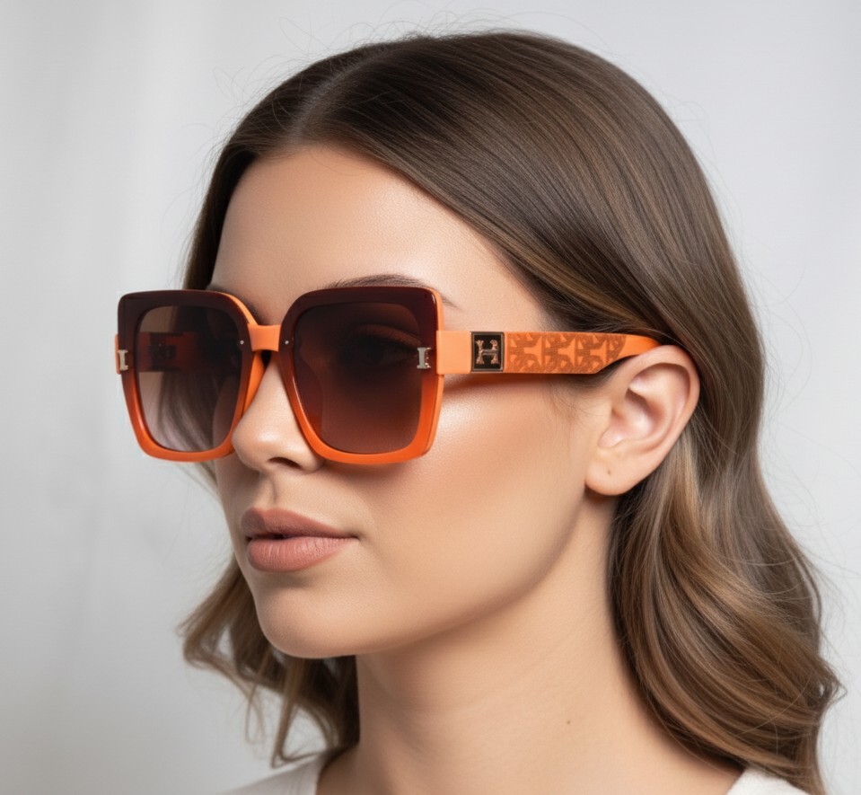Orange Square Sunglass