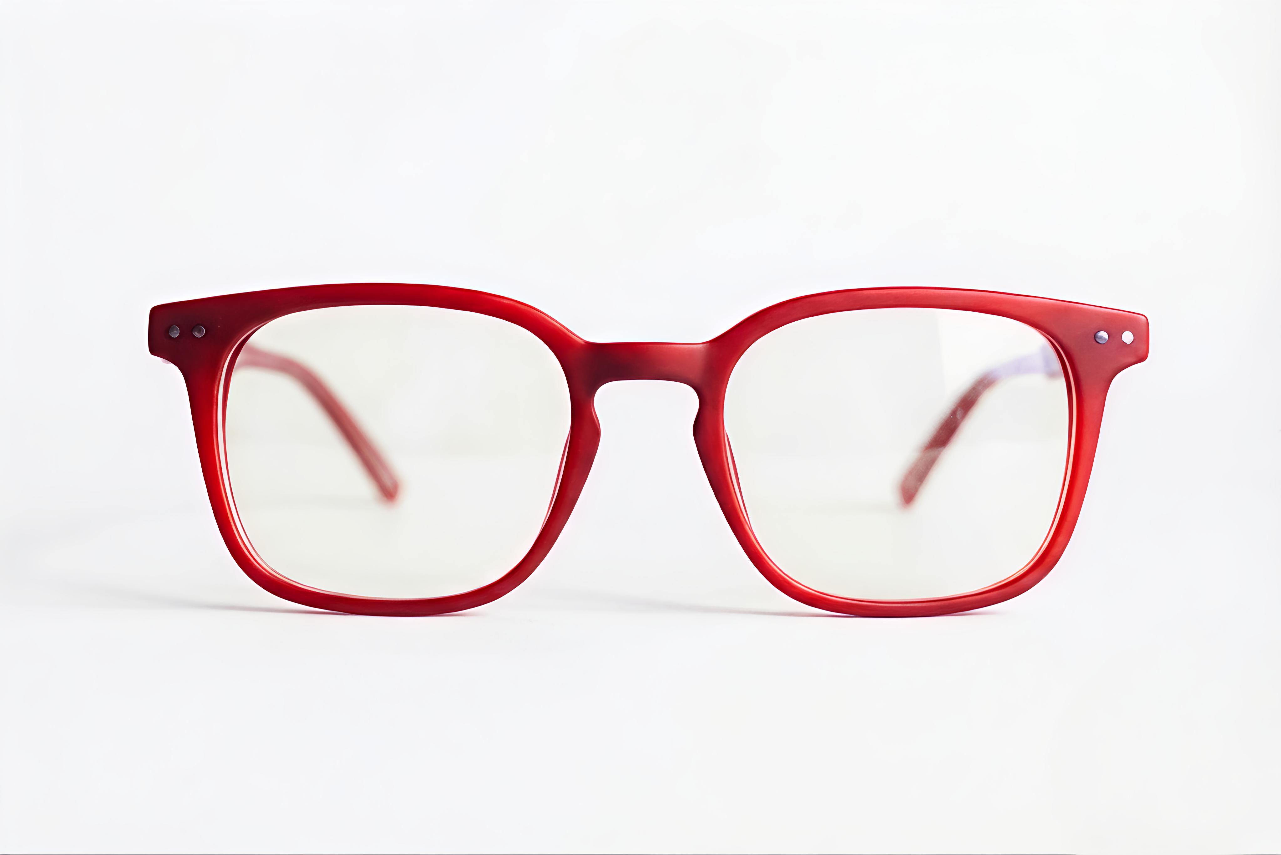 Bold Red Eyeglasses