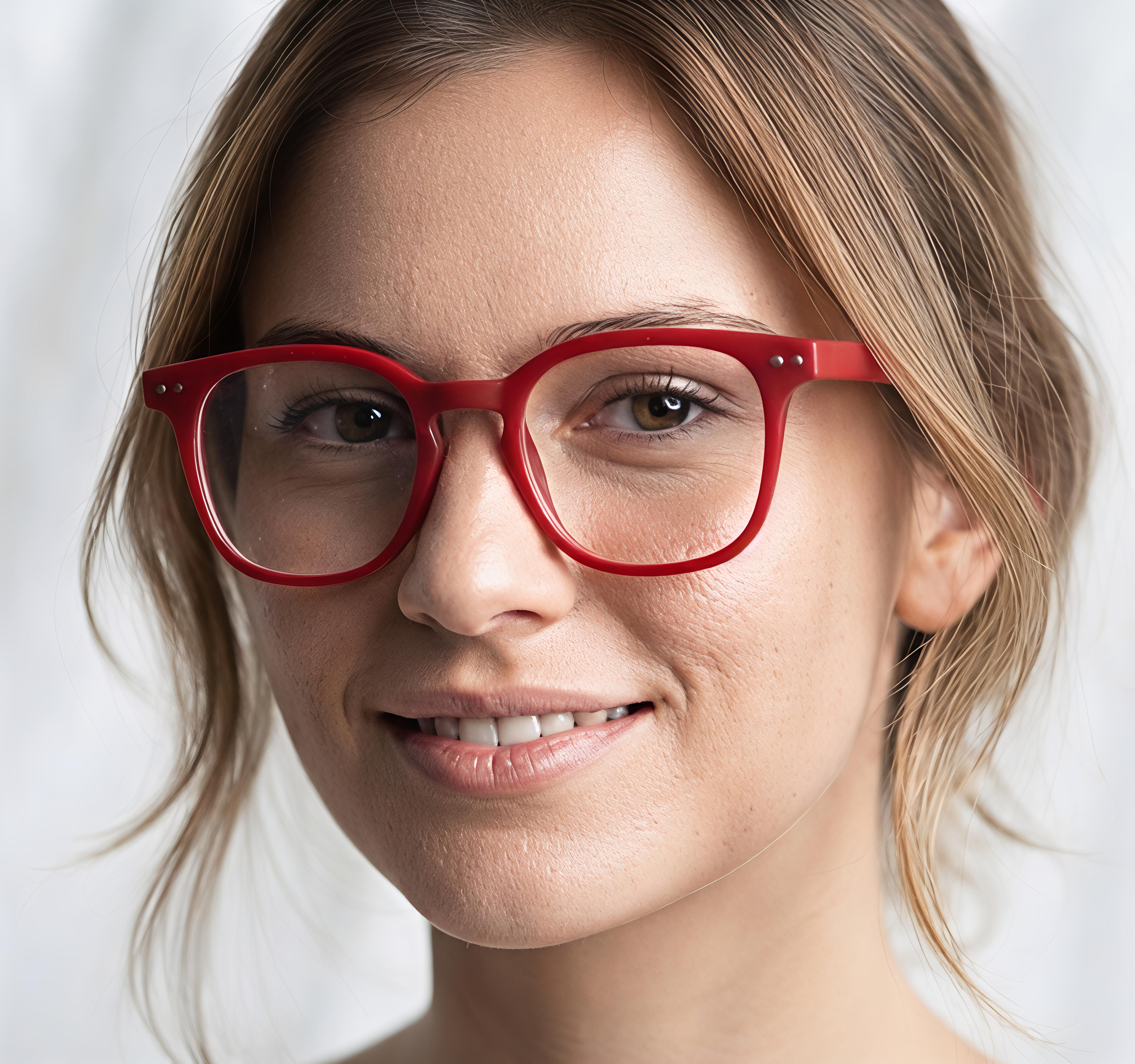 Bold Red Eyeglasses