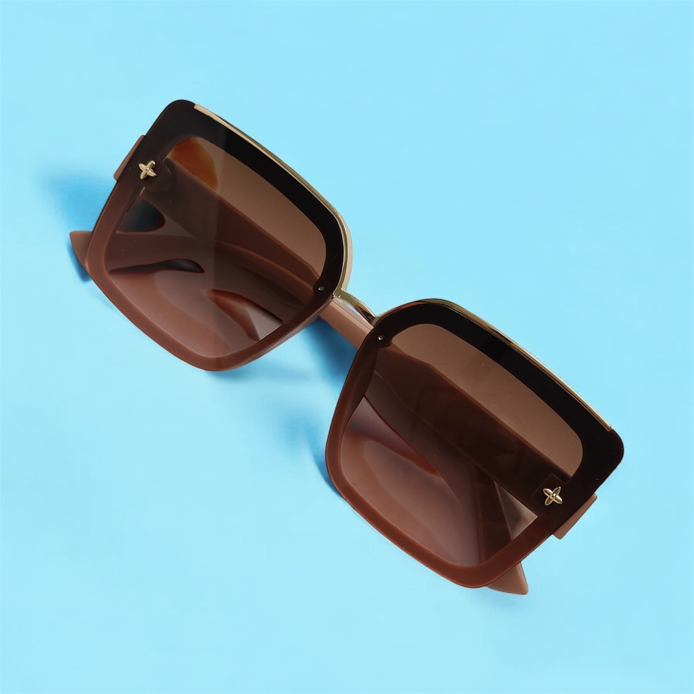 Square Oversized Matte Dusty Rose Sunglasses