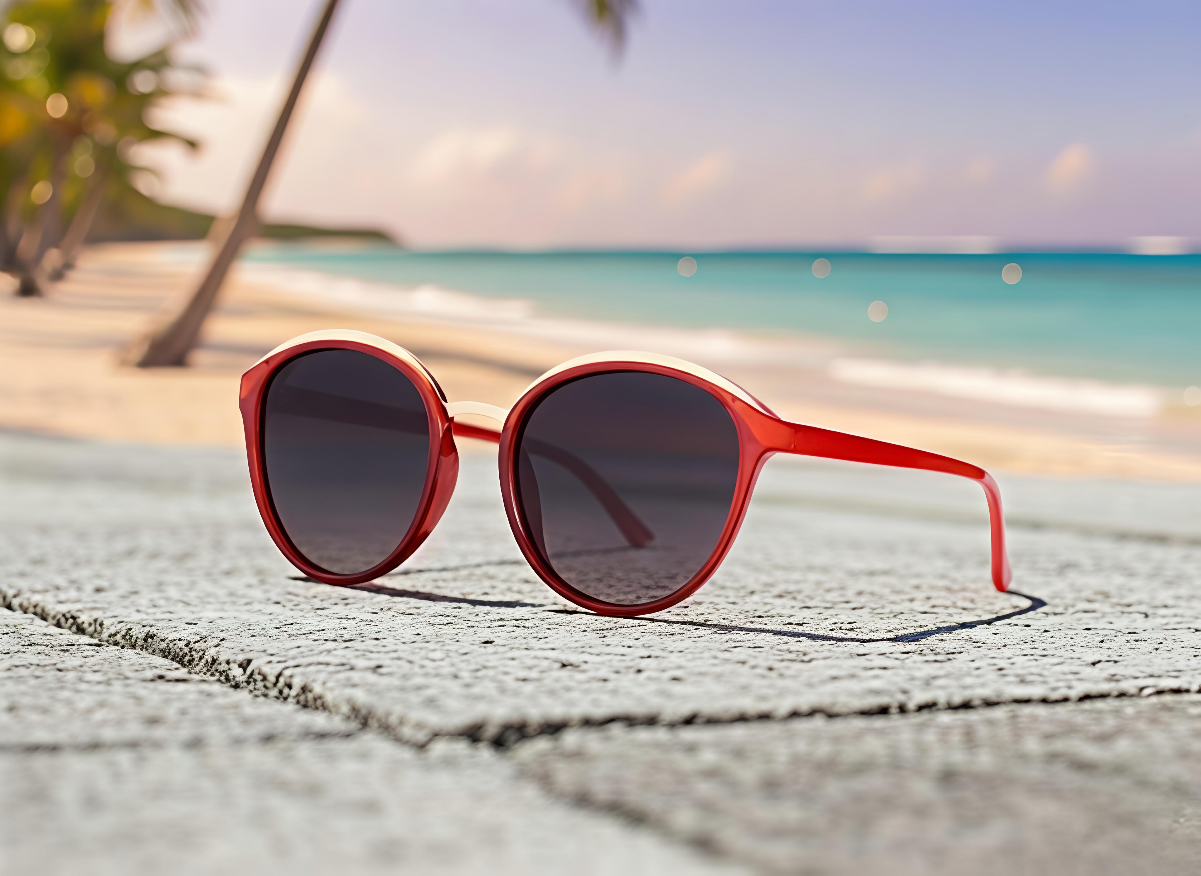 Red Retro Sunglasses