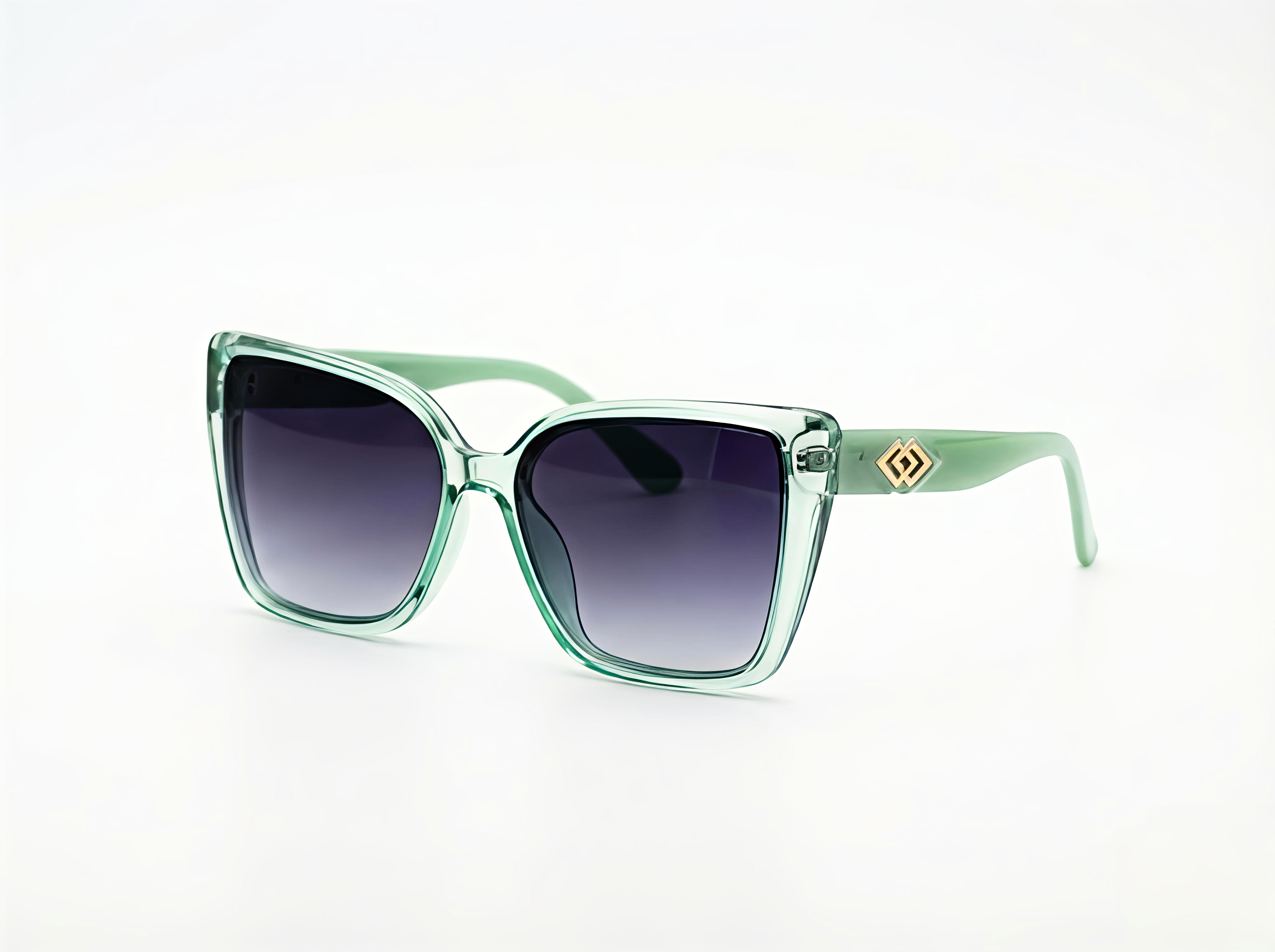 Transparent Green Sunglasses