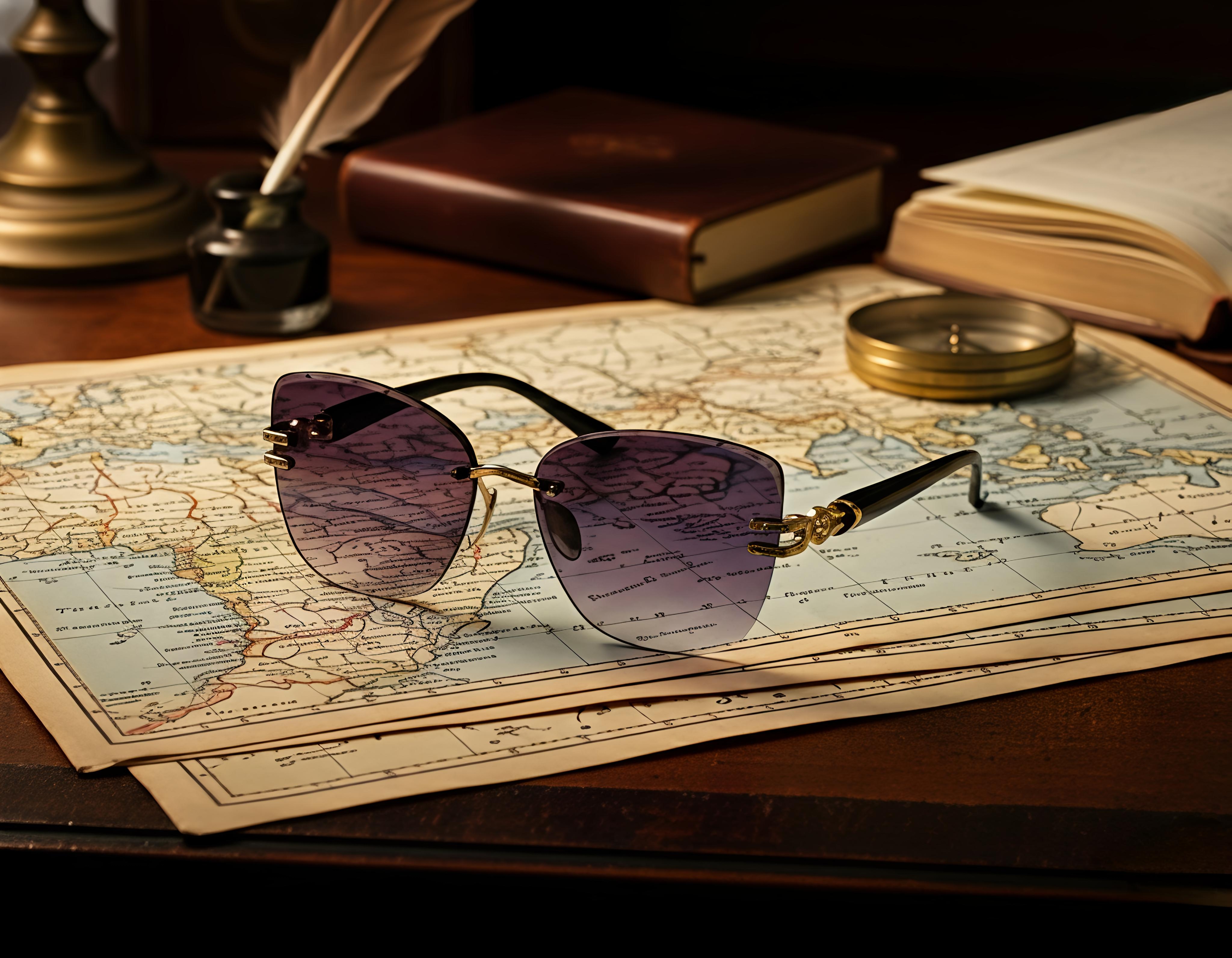 Luxury Purple Gradient Sunglasses