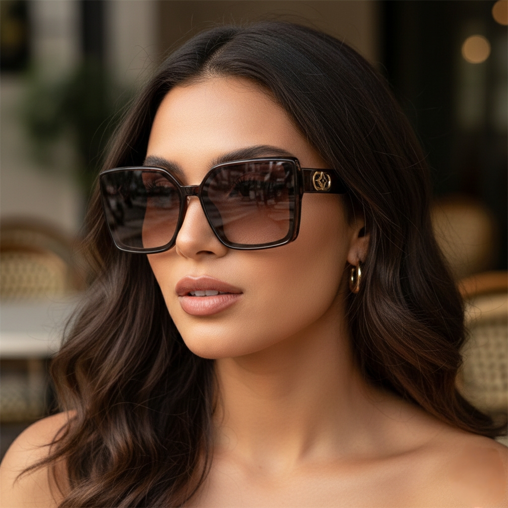 Square Brown Sunglasses