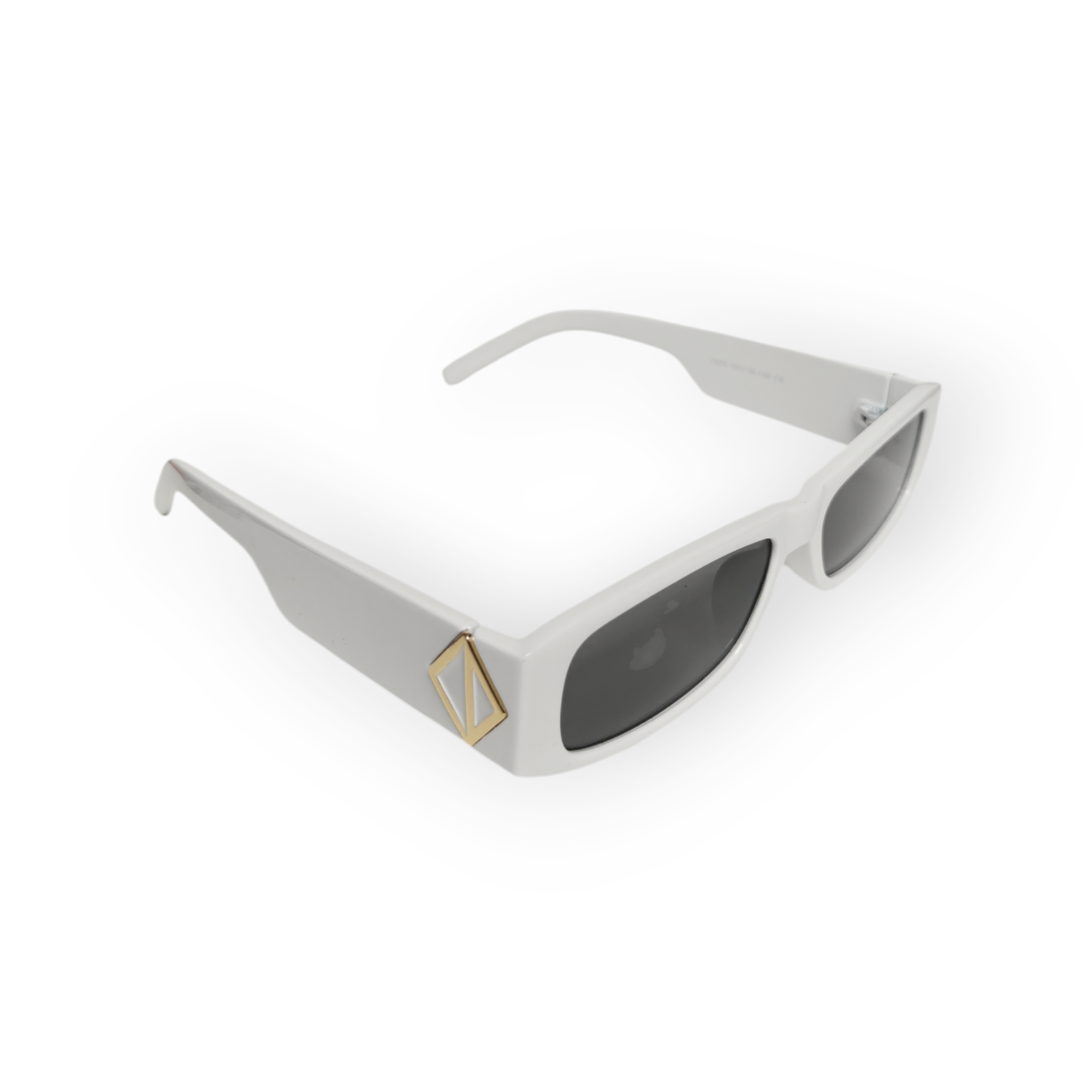 Slim White Retro Shades