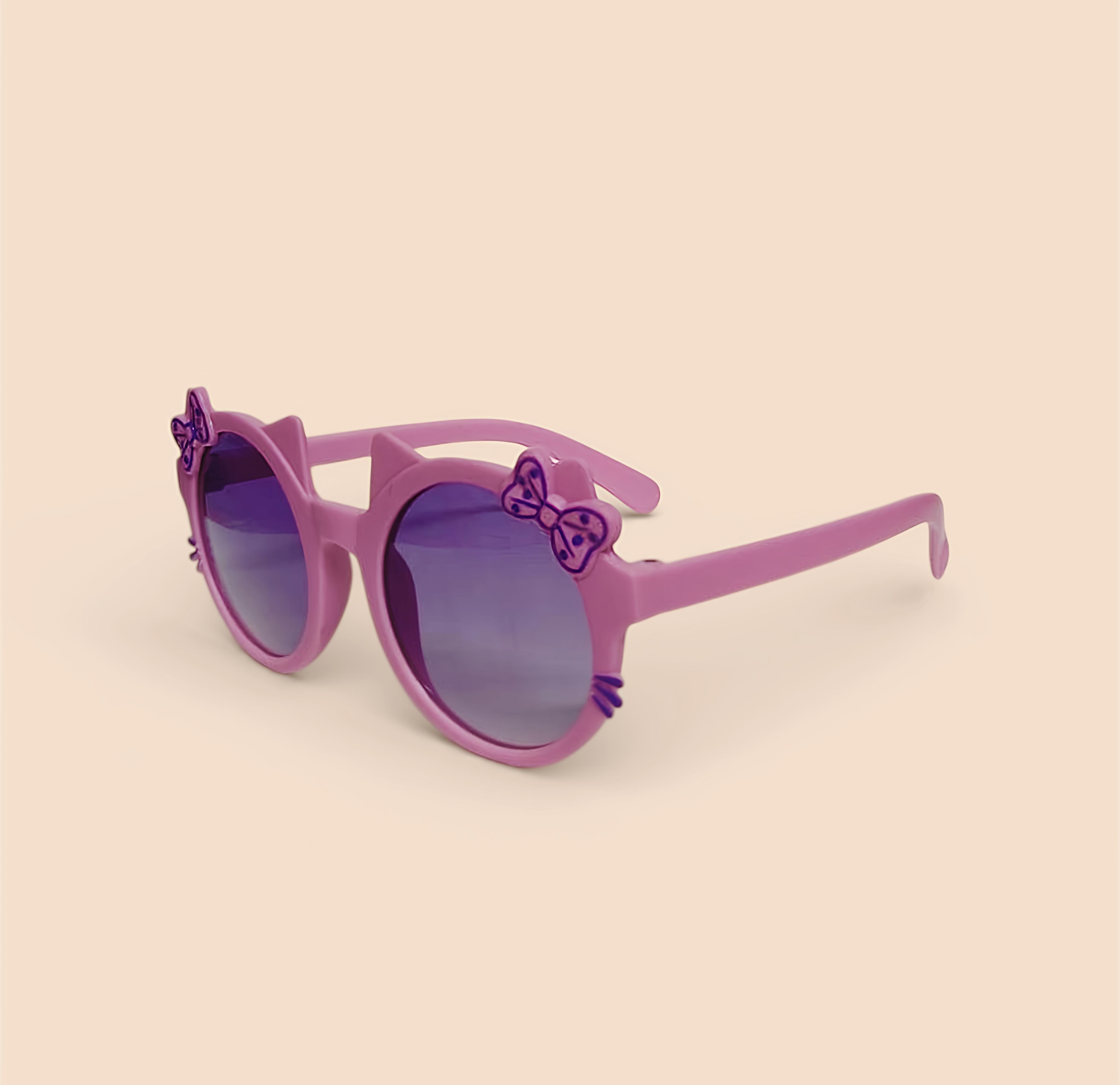 Cat Ear Bow Hot-Pink Sunglasses