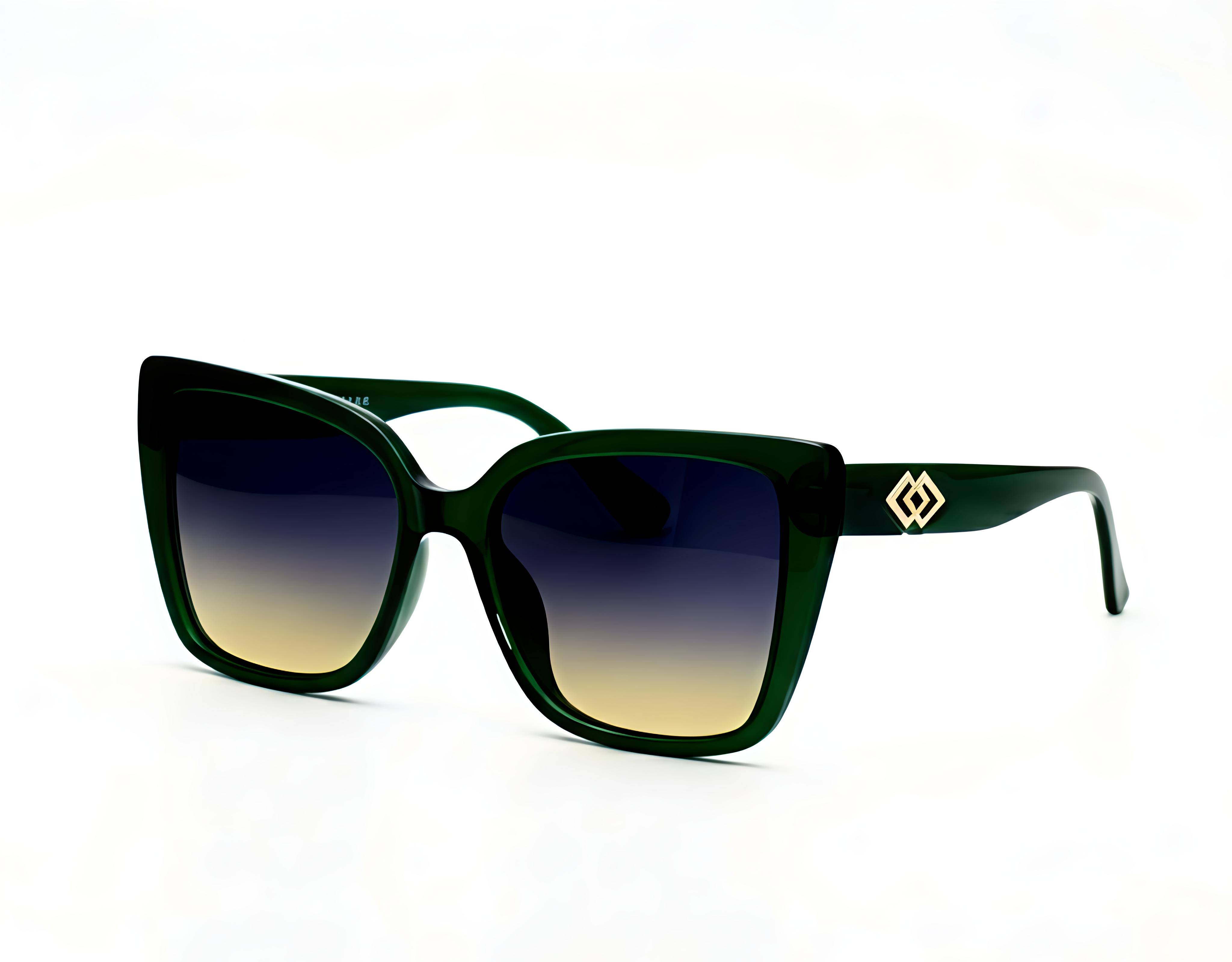 Deep Green Oversized Sunglasses